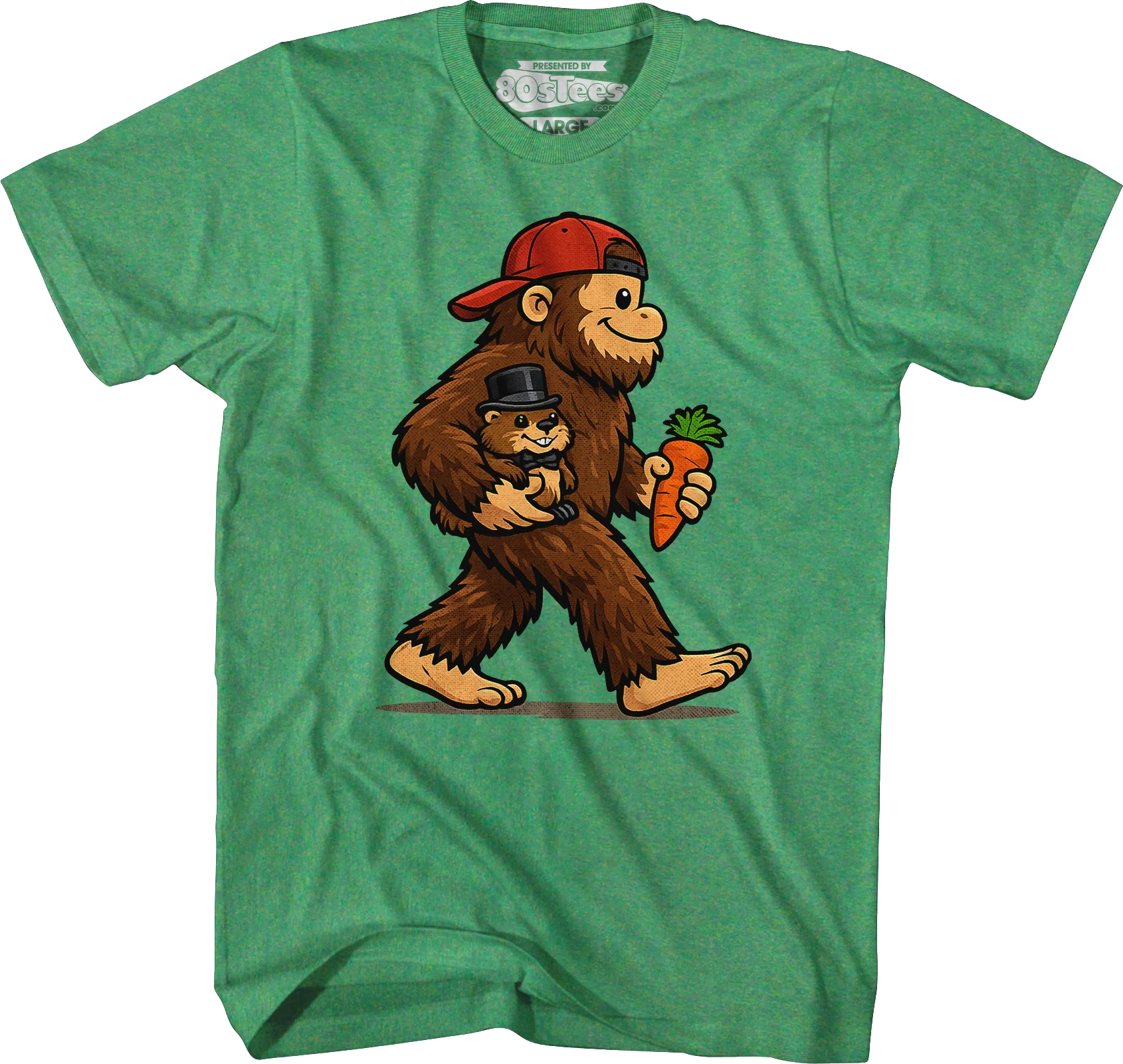 Bigfoot & Phil Groundhog Day T-Shirt - Image 3