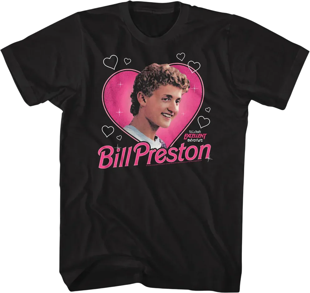 Bill Preston Hearts Bill & Ted's Excellent Adventure T-Shirt