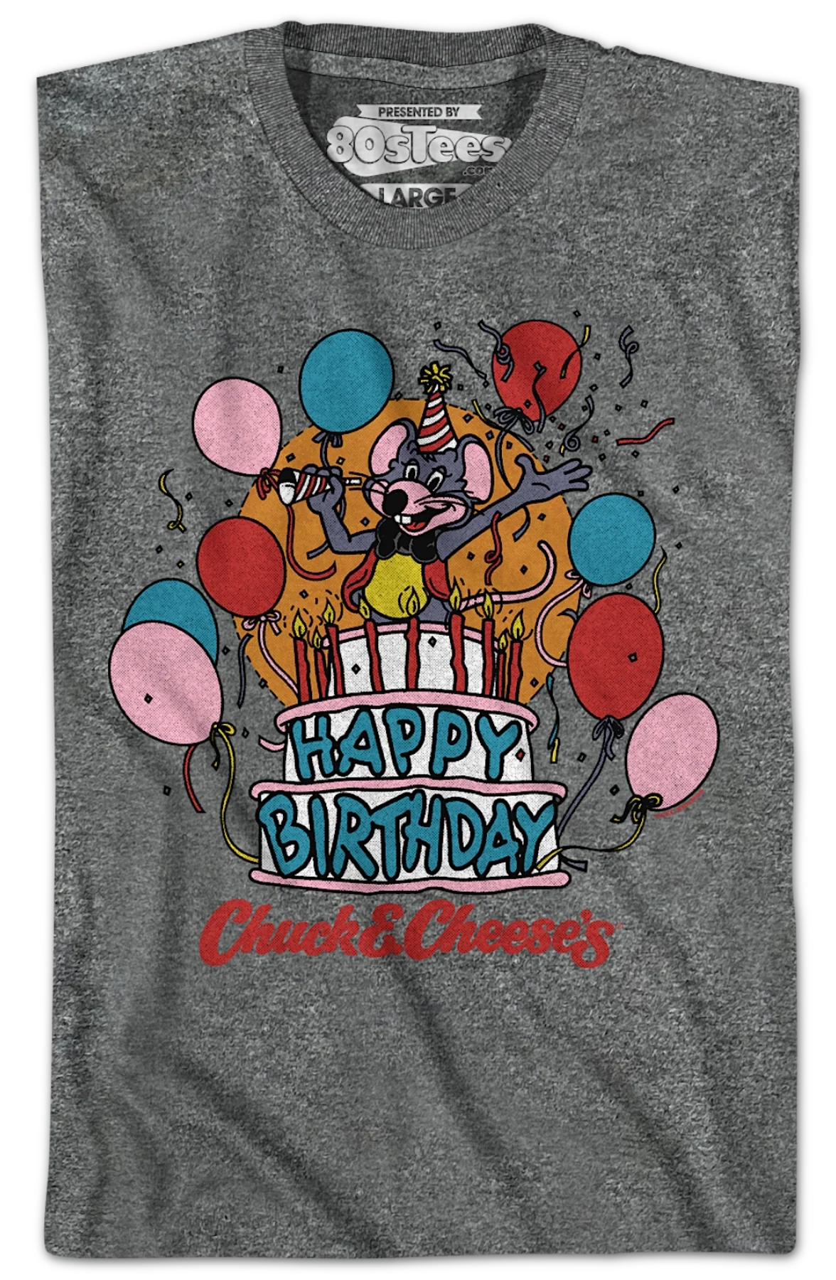 Birthday Celebration Chuck E. Cheese T-Shirt - Image 2