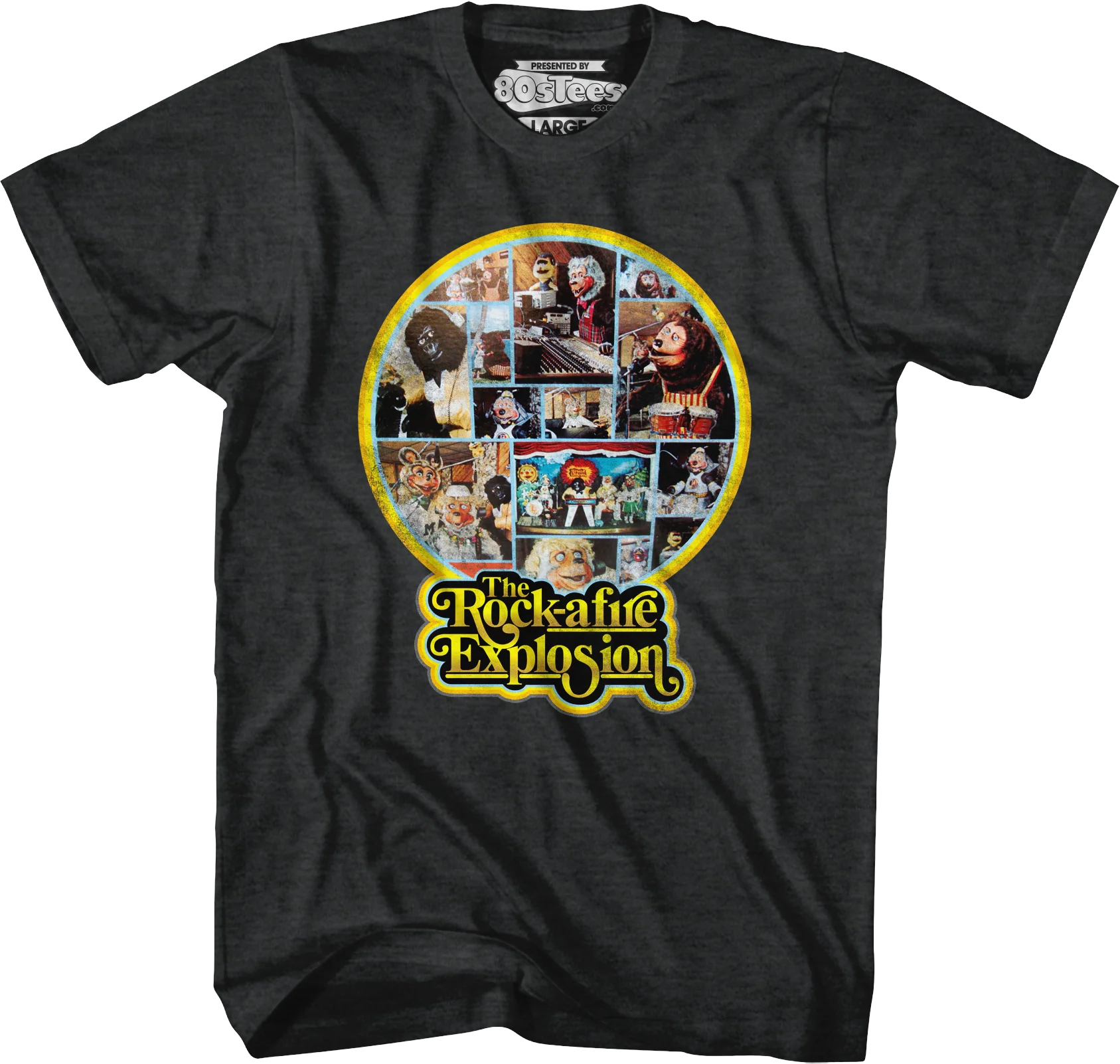 Black 1st Album Back Cover Rock-afire Explosion T-Shirt