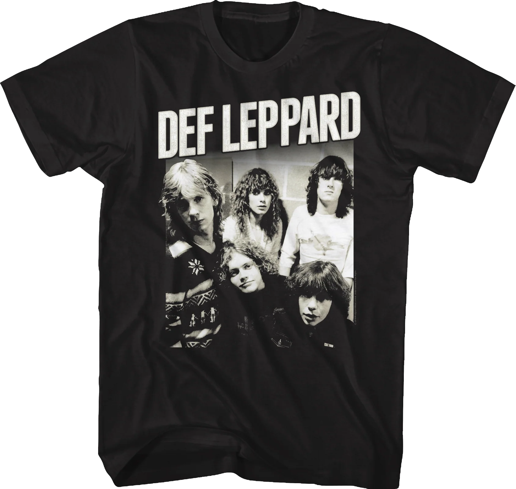 Black and White Band Photo Def Leppard T-Shirt