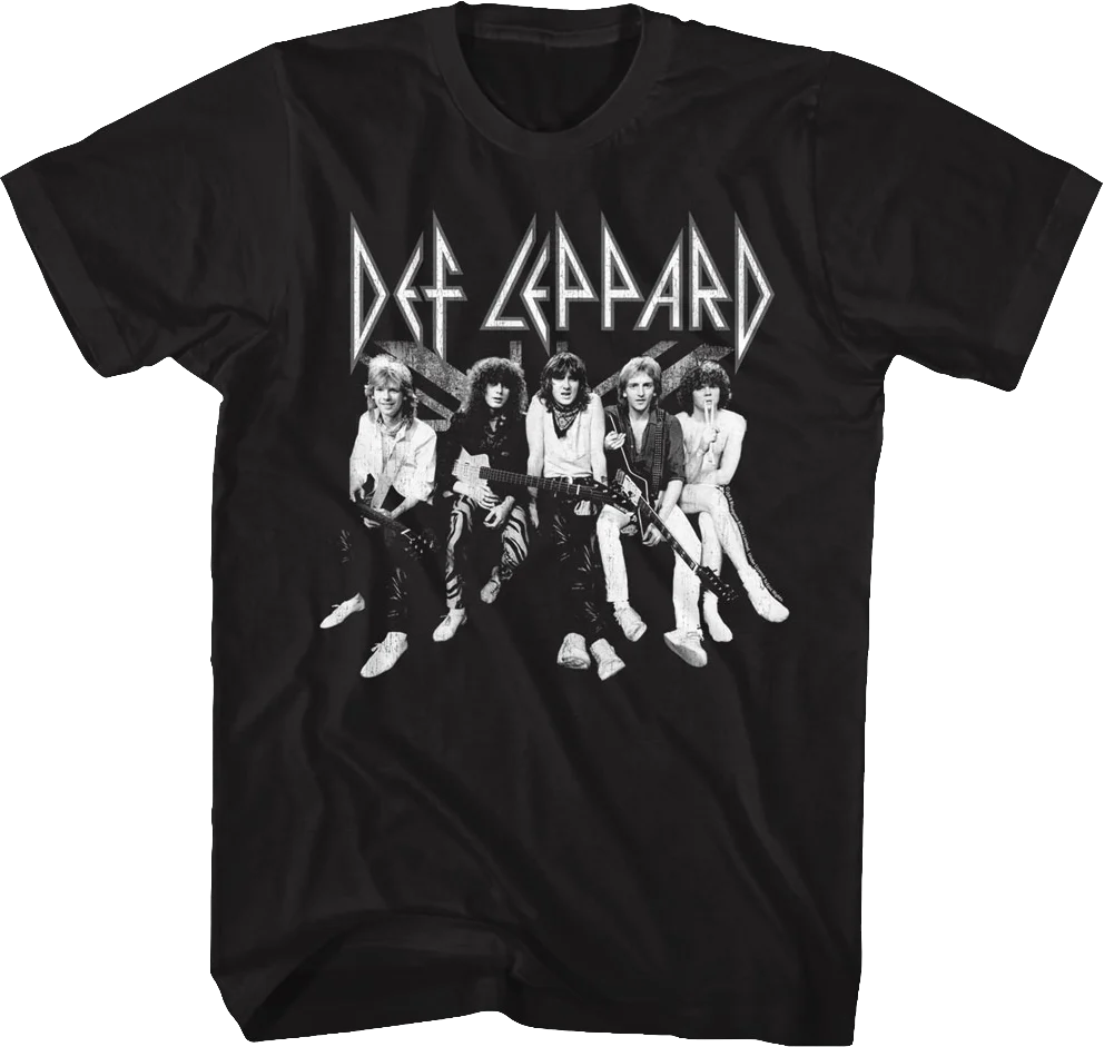 Black and White Def Leppard T-Shirt