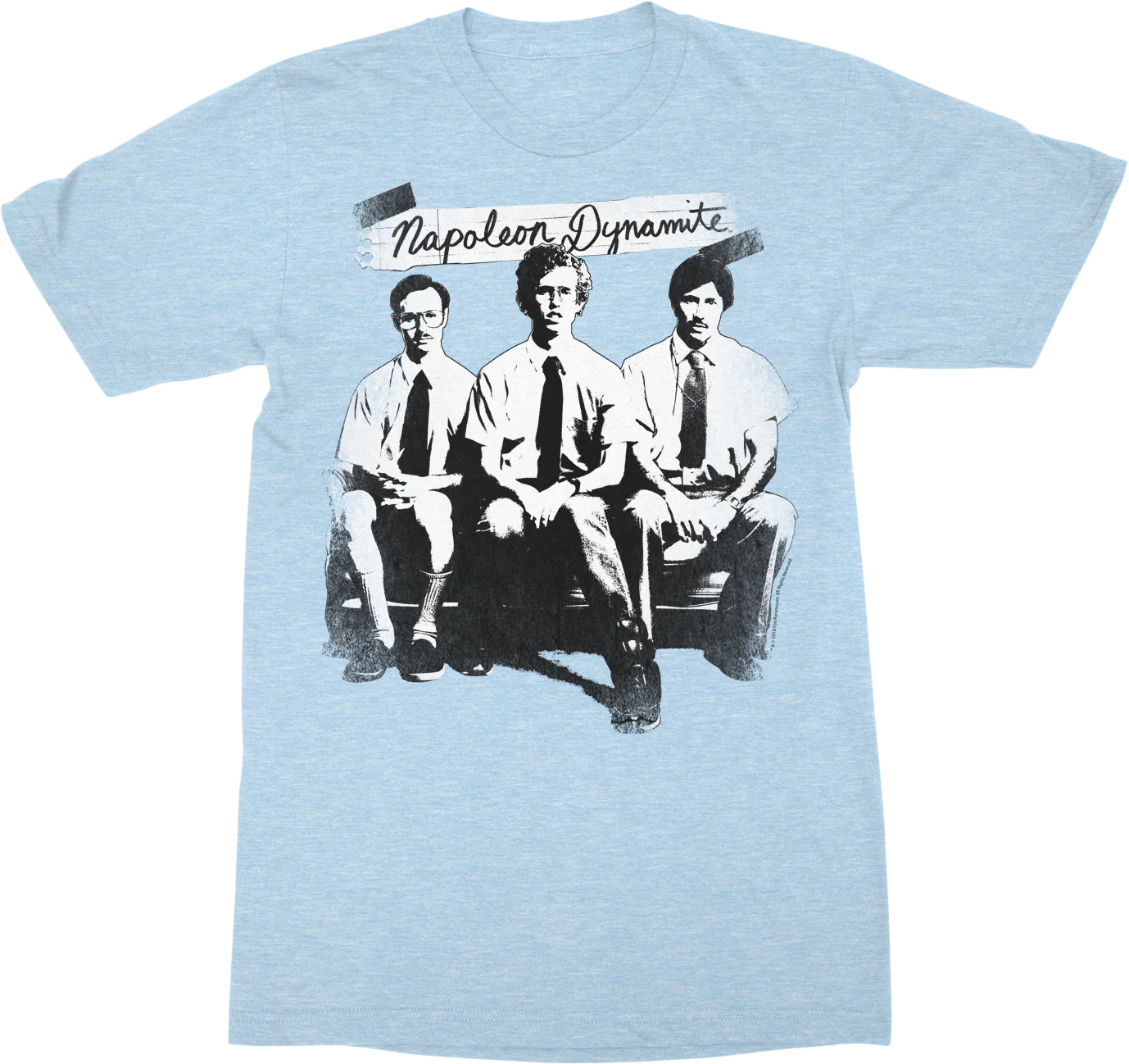 Black and White Family Portrait Napoleon Dynamite T-Shirt