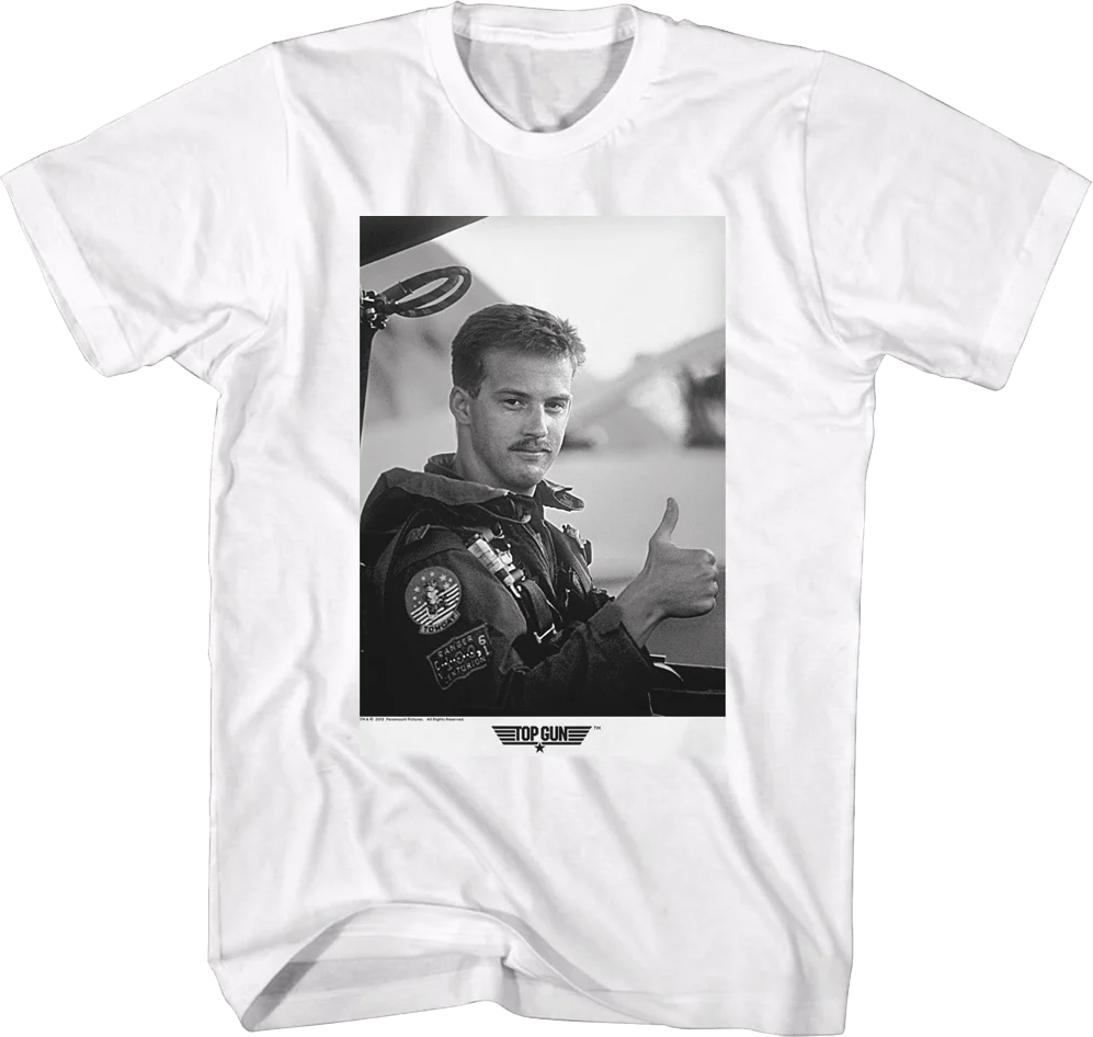 Black and White Goose Top Gun T-Shirt