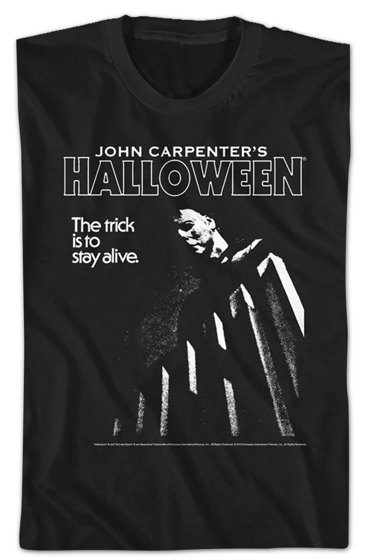 Black and White Halloween T-Shirt - Image 2