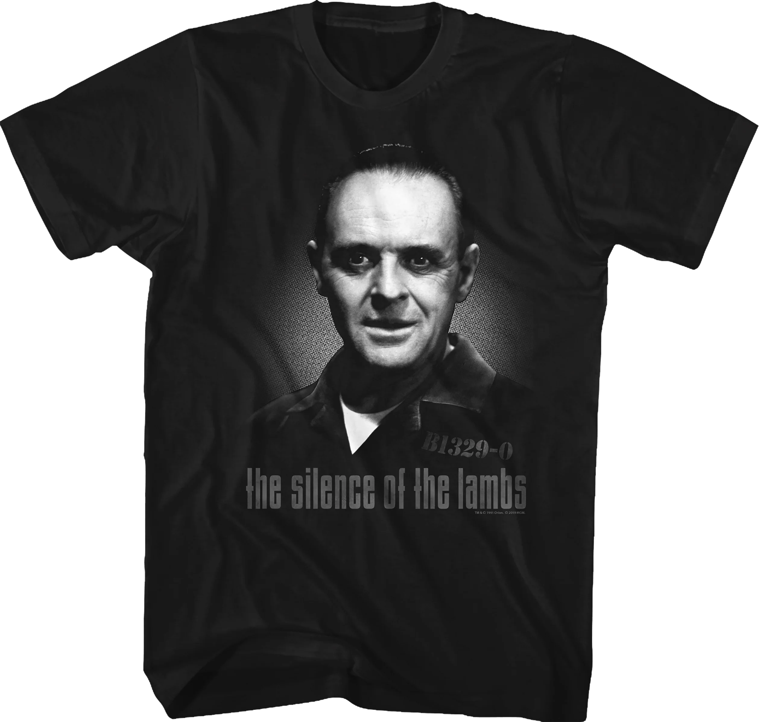 Black And White Hannibal Lecter Silence Of The Lambs T-Shirt