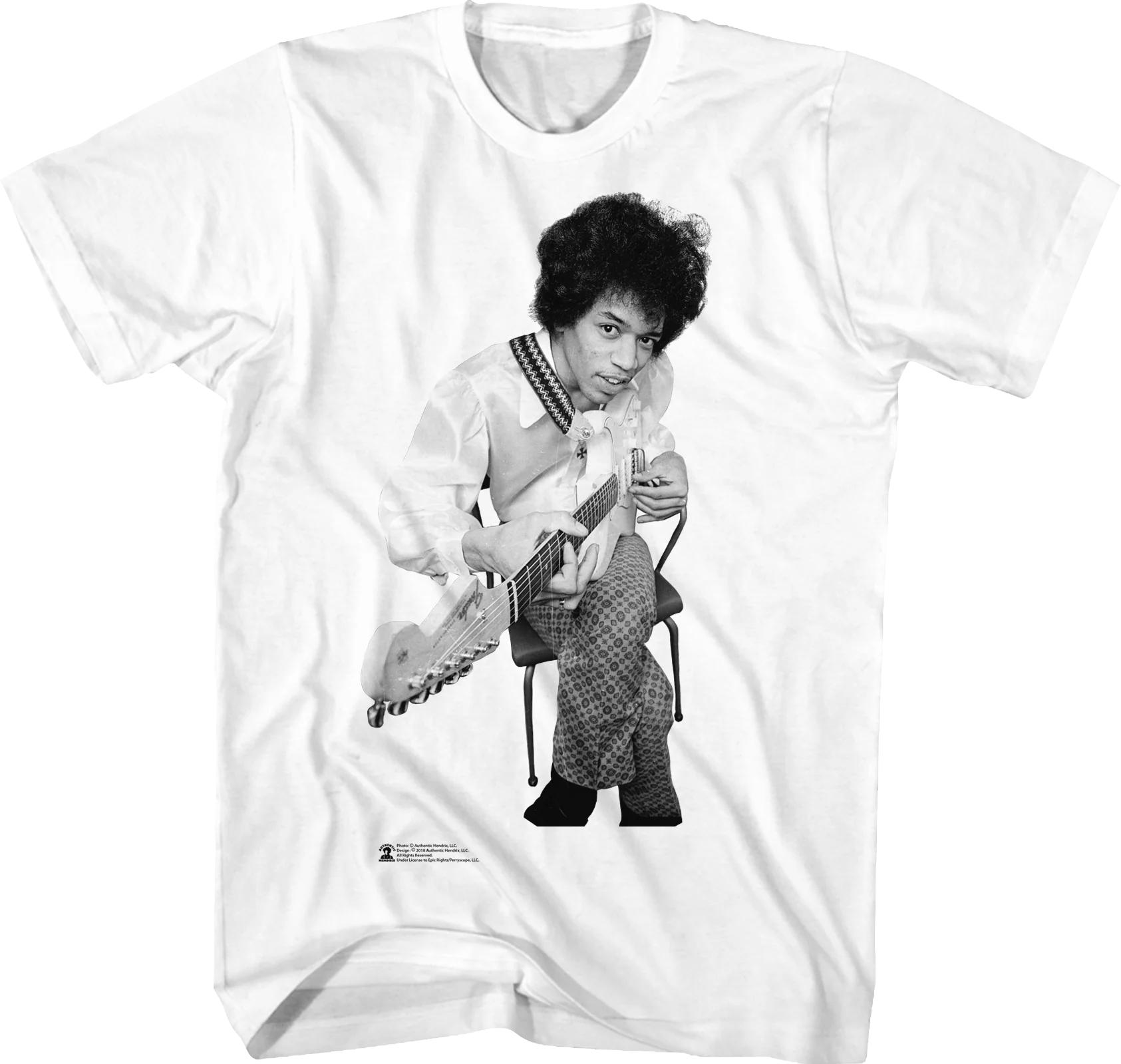 Black and White Jimi Hendrix T-Shirt