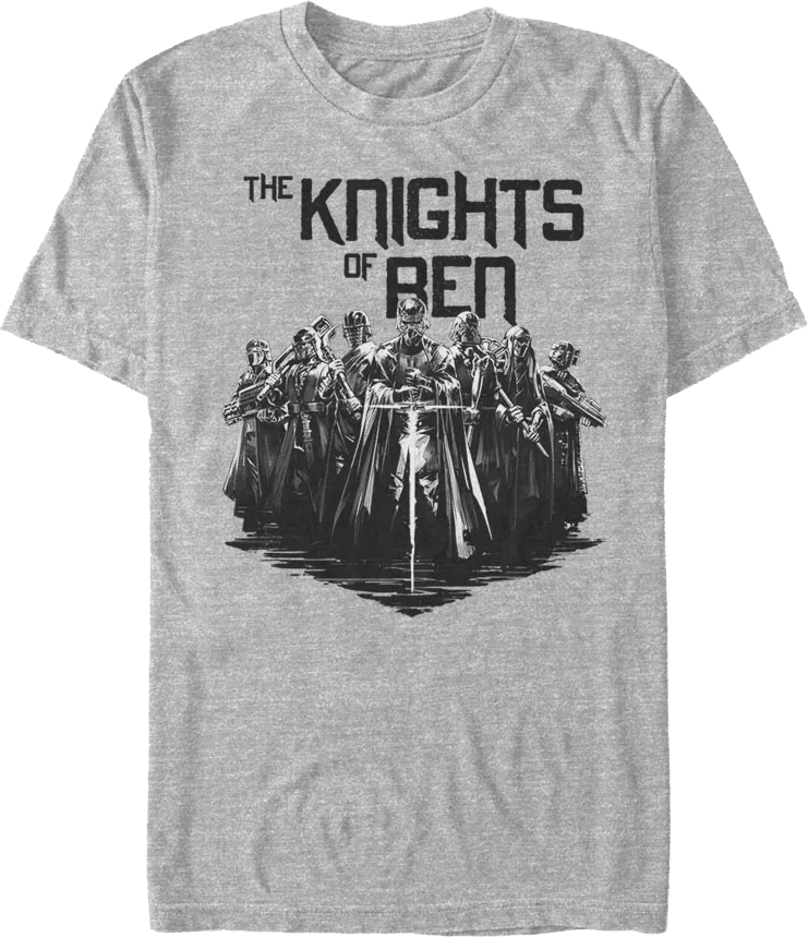 Black And White Knights Of Ren Star Wars T-Shirt