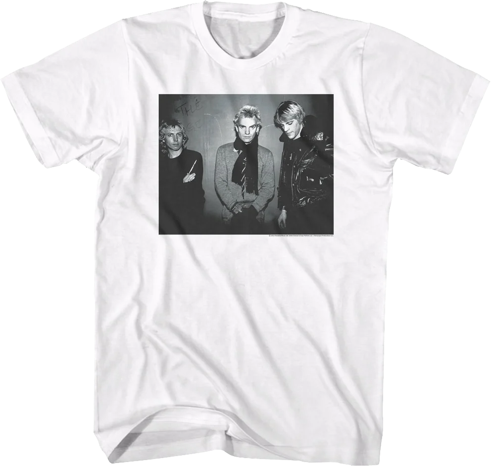 Black And White Photo The Police T-Shirt