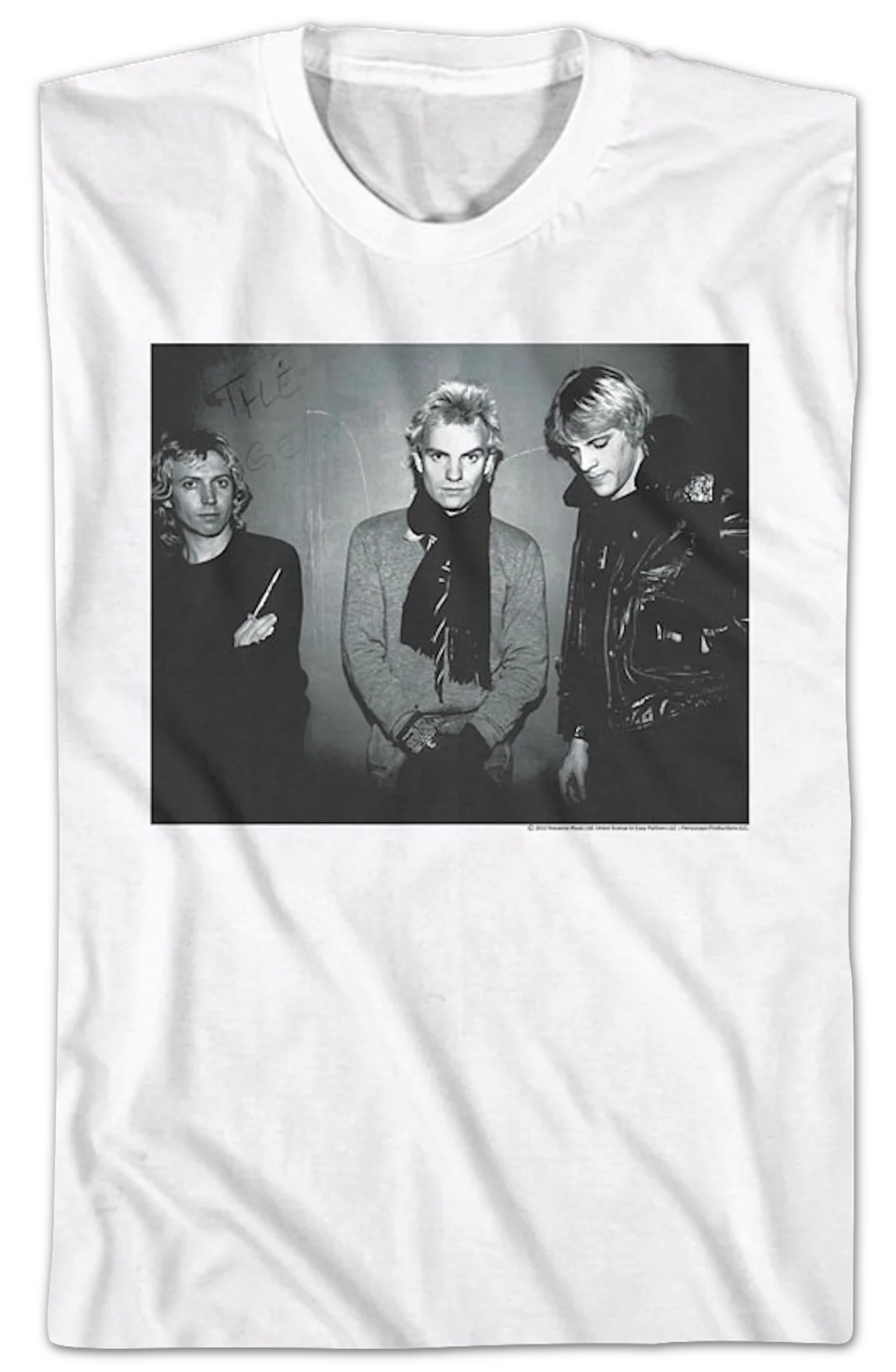 Black And White Photo The Police T-Shirt - Image 2