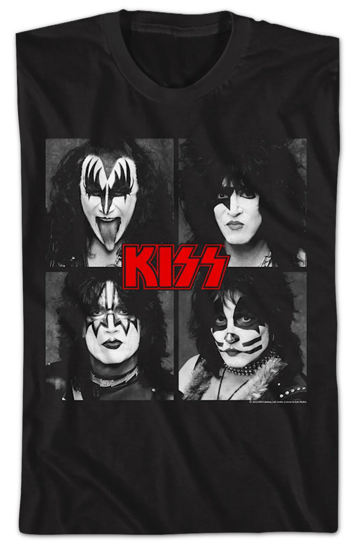 Black And White Photos KISS T-Shirt - Image 2