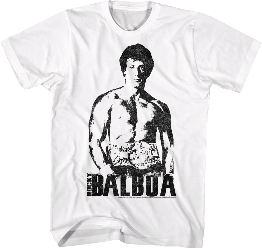 Black and White Rocky Balboa T-Shirt