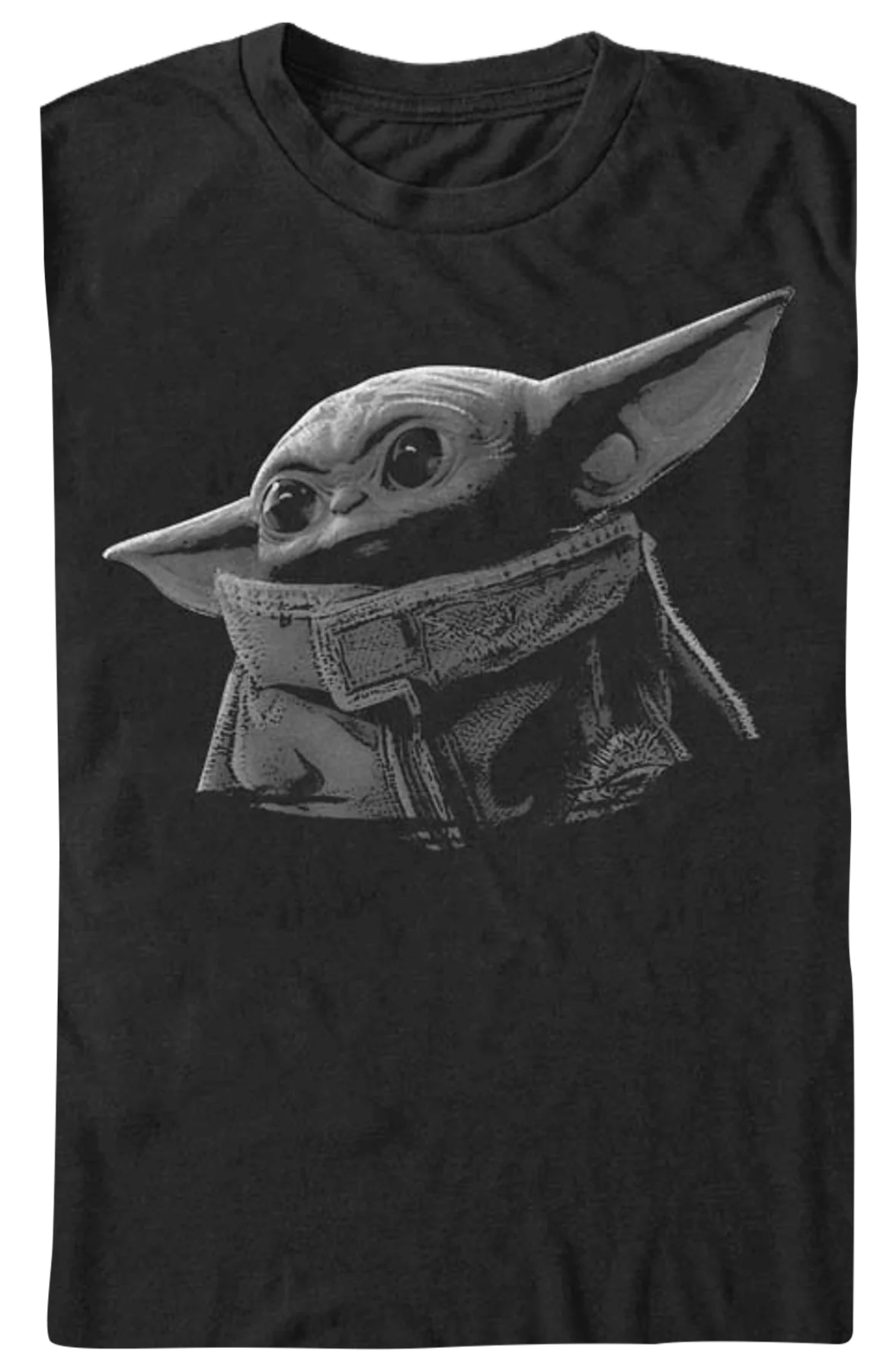 Black And White The Child Star Wars The Mandalorian T-Shirt - Image 2