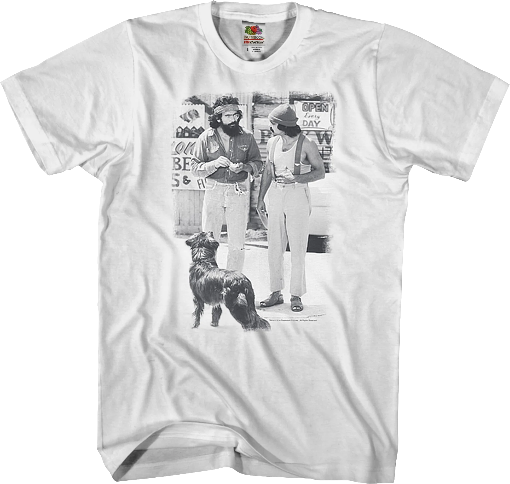 Black And White Up In Smoke Cheech And Chong T-Shirt
