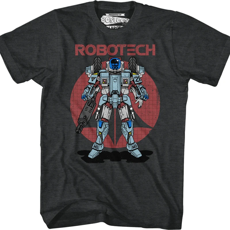 Black Armored Cyclone Robotech T-Shirt