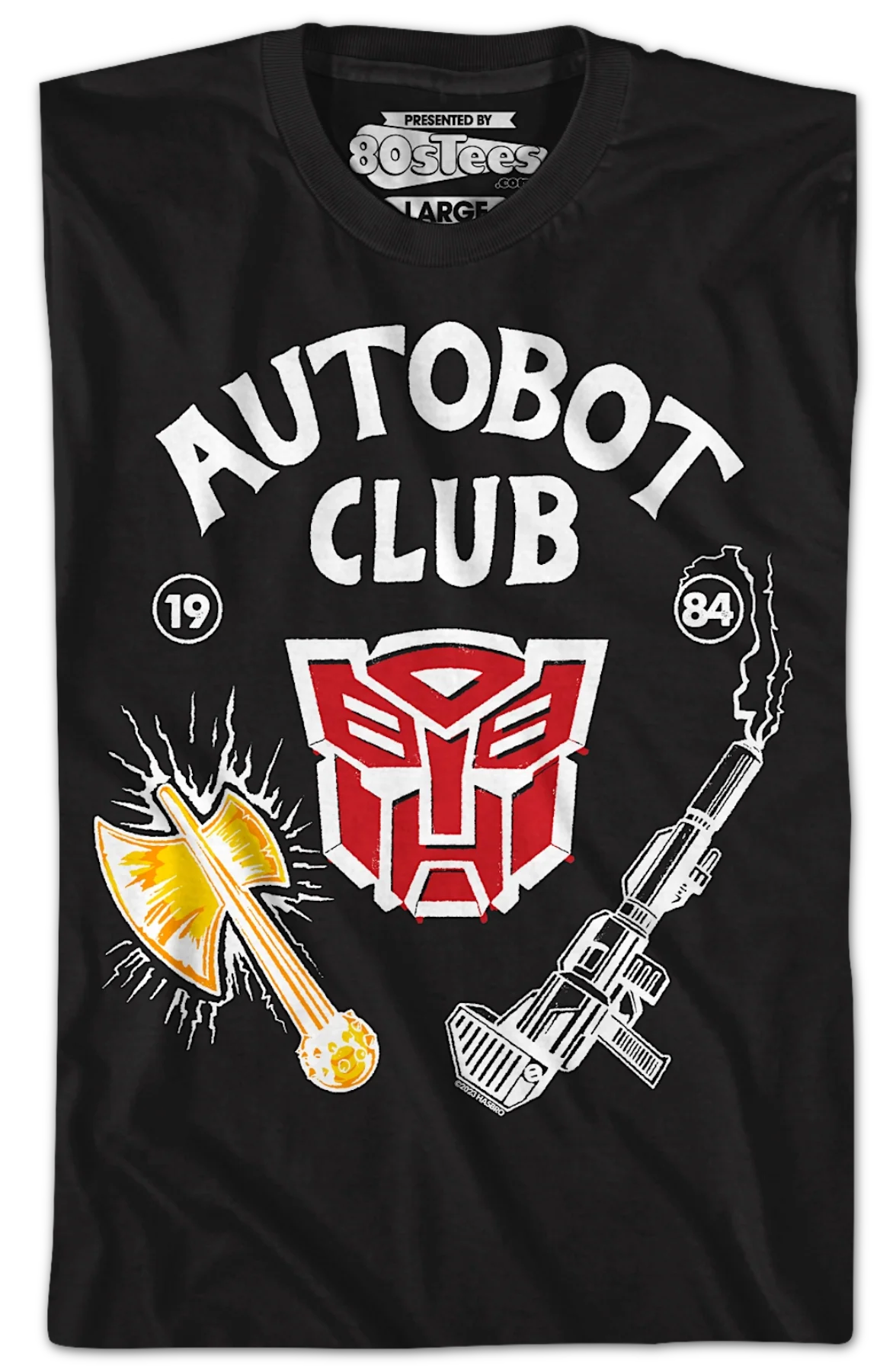 Black Autobot Club Transformers T-Shirt - Image 2