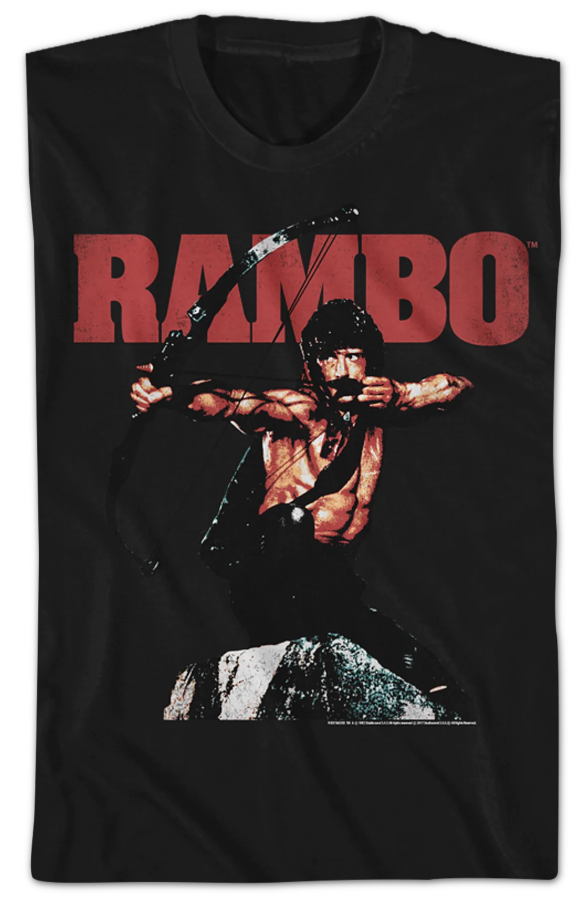 Black Bow and Arrow Rambo Shirt - Image 2