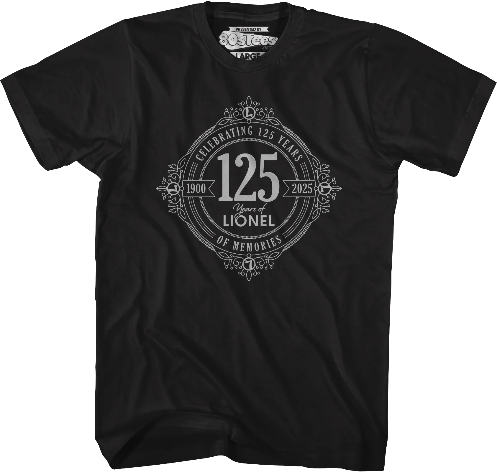 Black Celebrating 125 Years Of Memories Lionel Trains T-Shirt