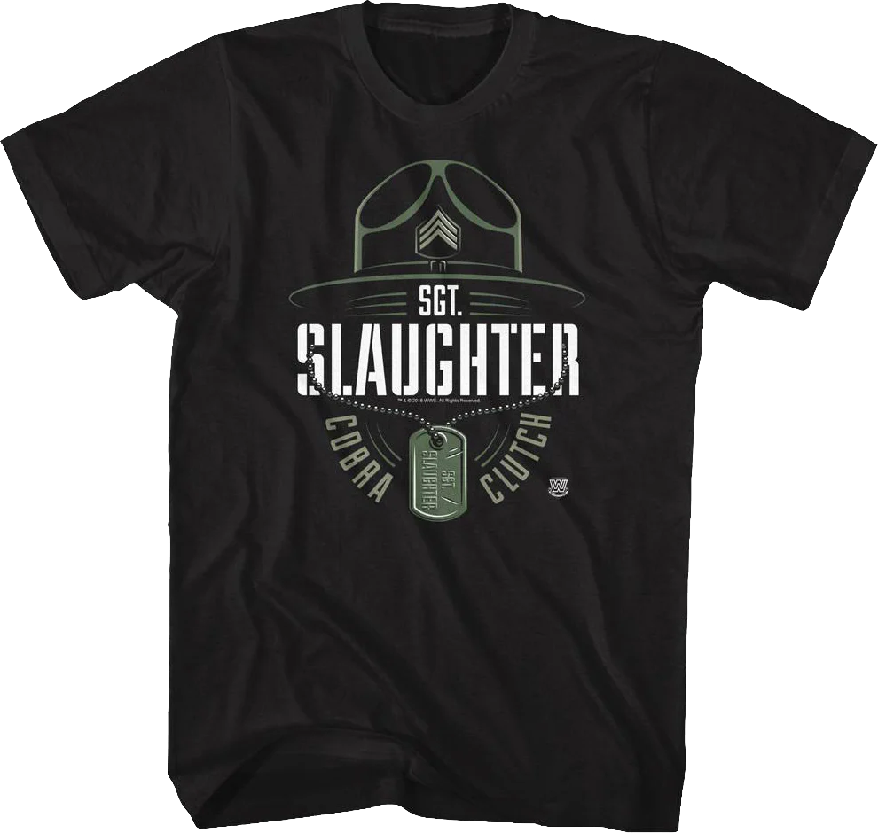 Black Cobra Clutch Sgt. Slaughter T-Shirt