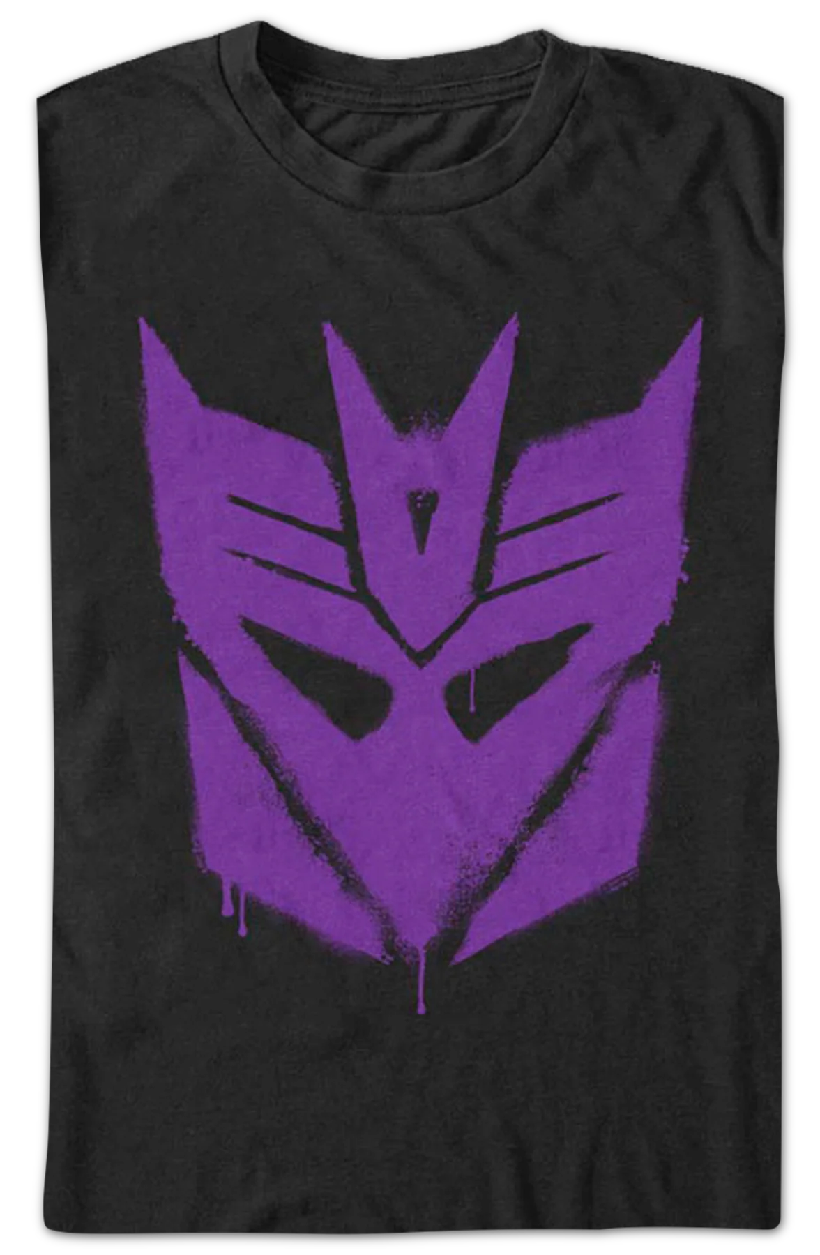 Black Decepticon Graffiti Logo Transformers T-Shirt - Image 2