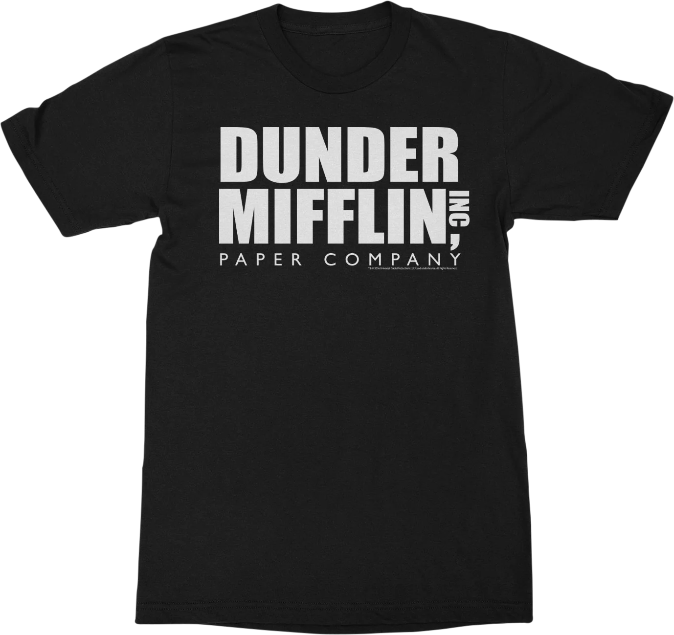 Black Dunder Mifflin The Office T-Shirt