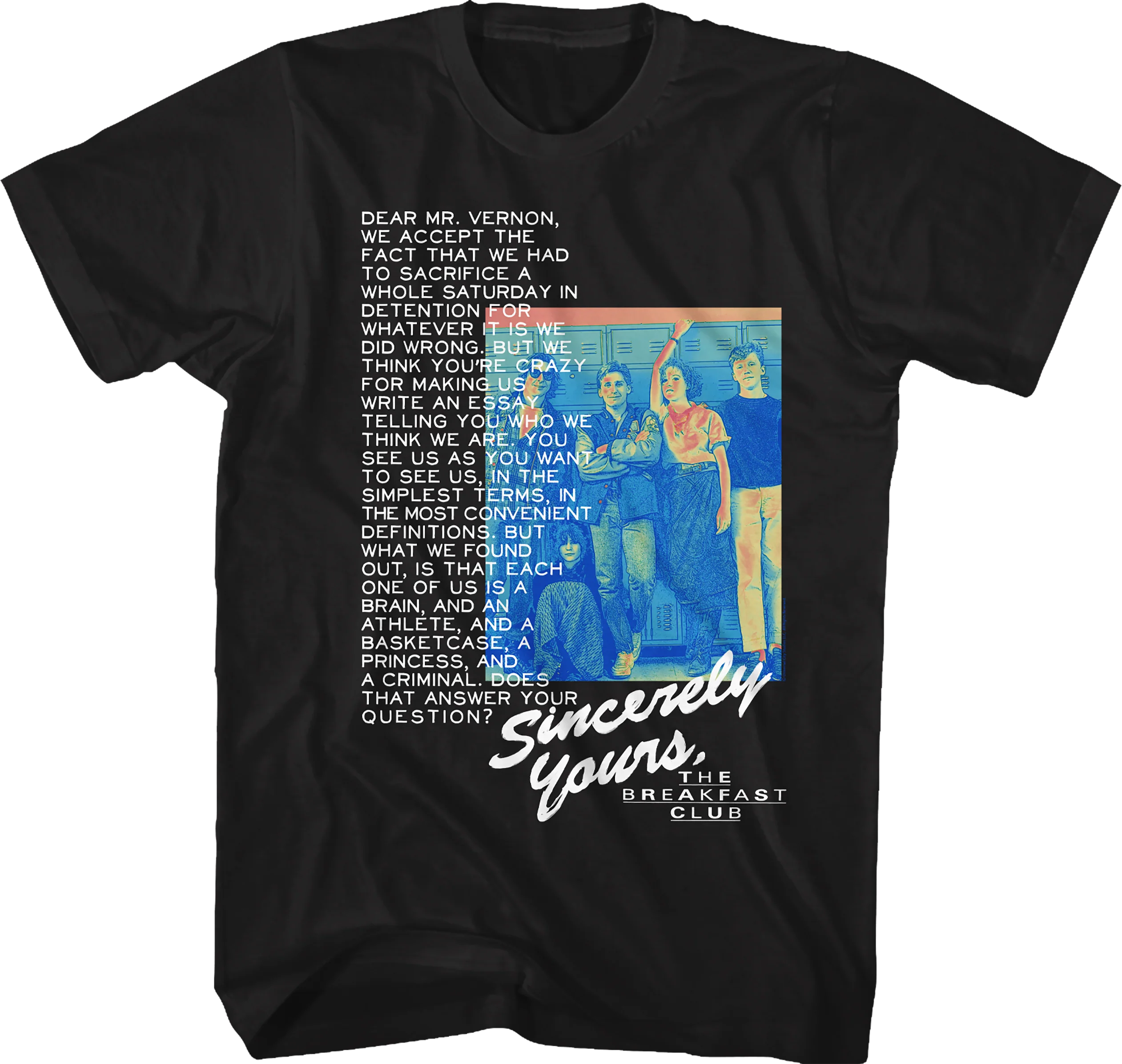 Black Essay Breakfast Club T-Shirt