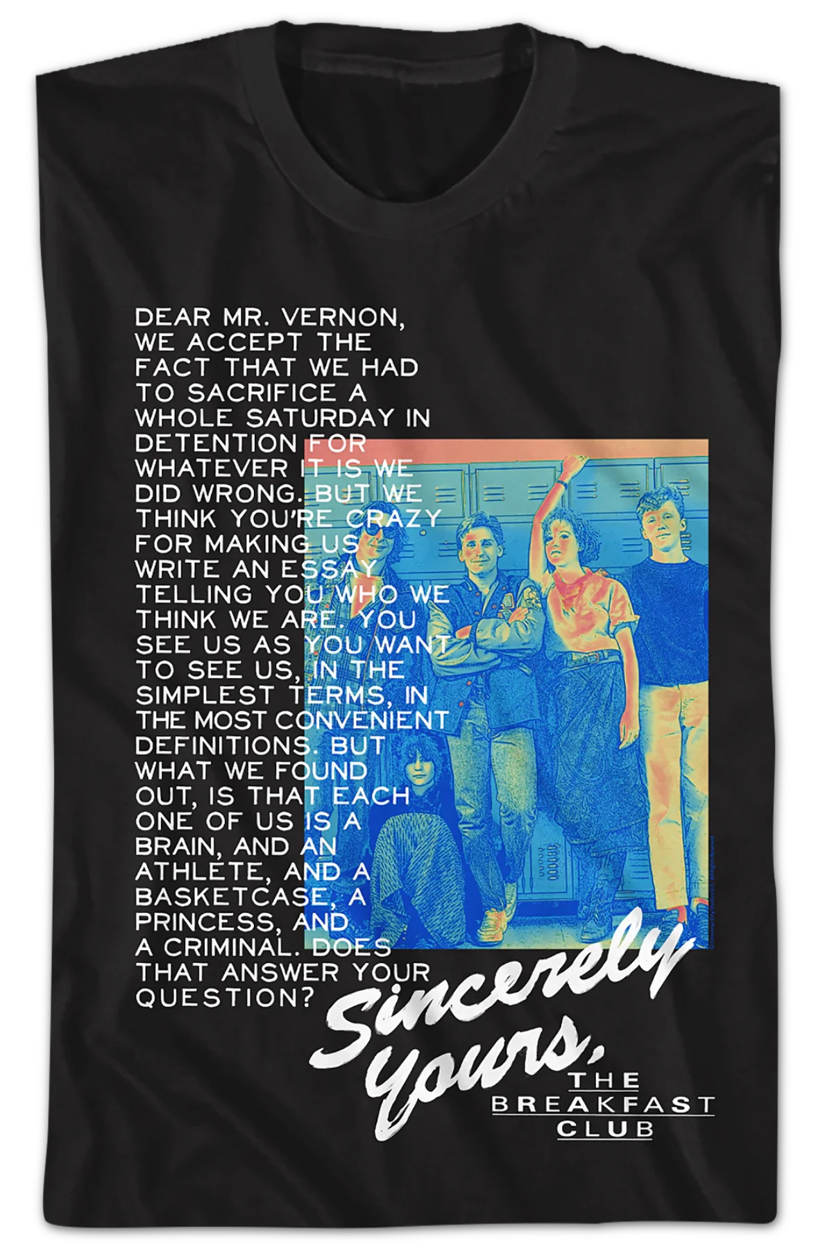 Black Essay Breakfast Club T-Shirt - Image 2