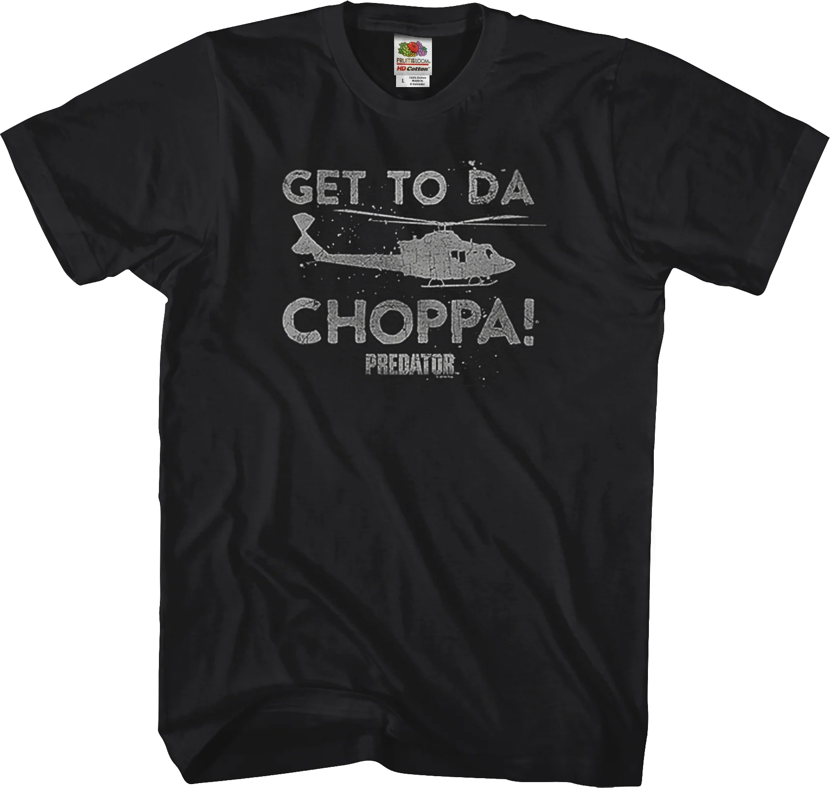 Black Get To Da Choppa Predator T-Shirt
