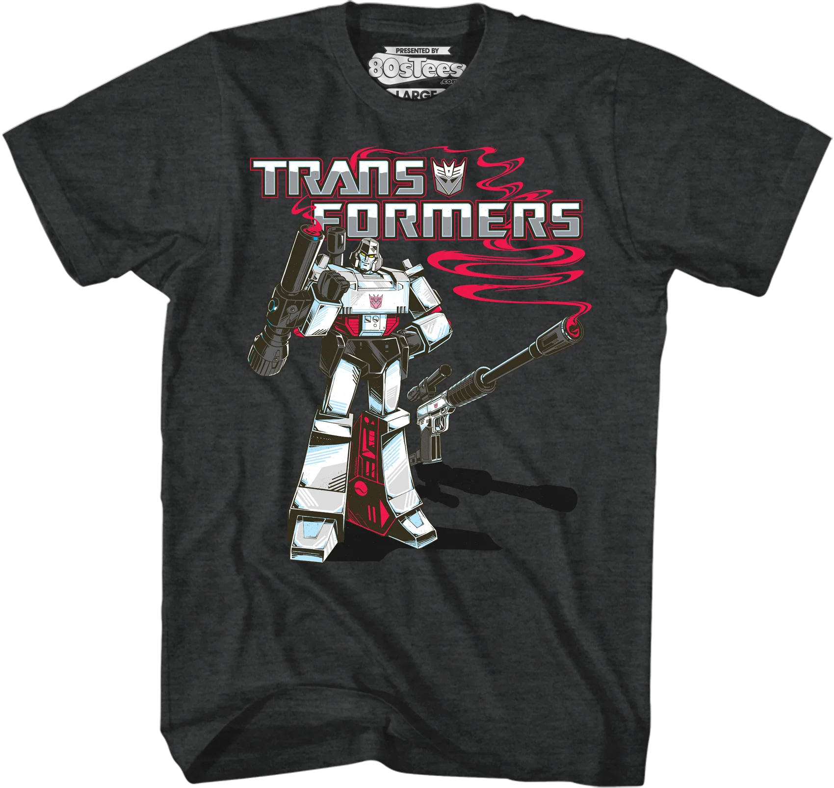Black Heather Megatron Transformers T-Shirt