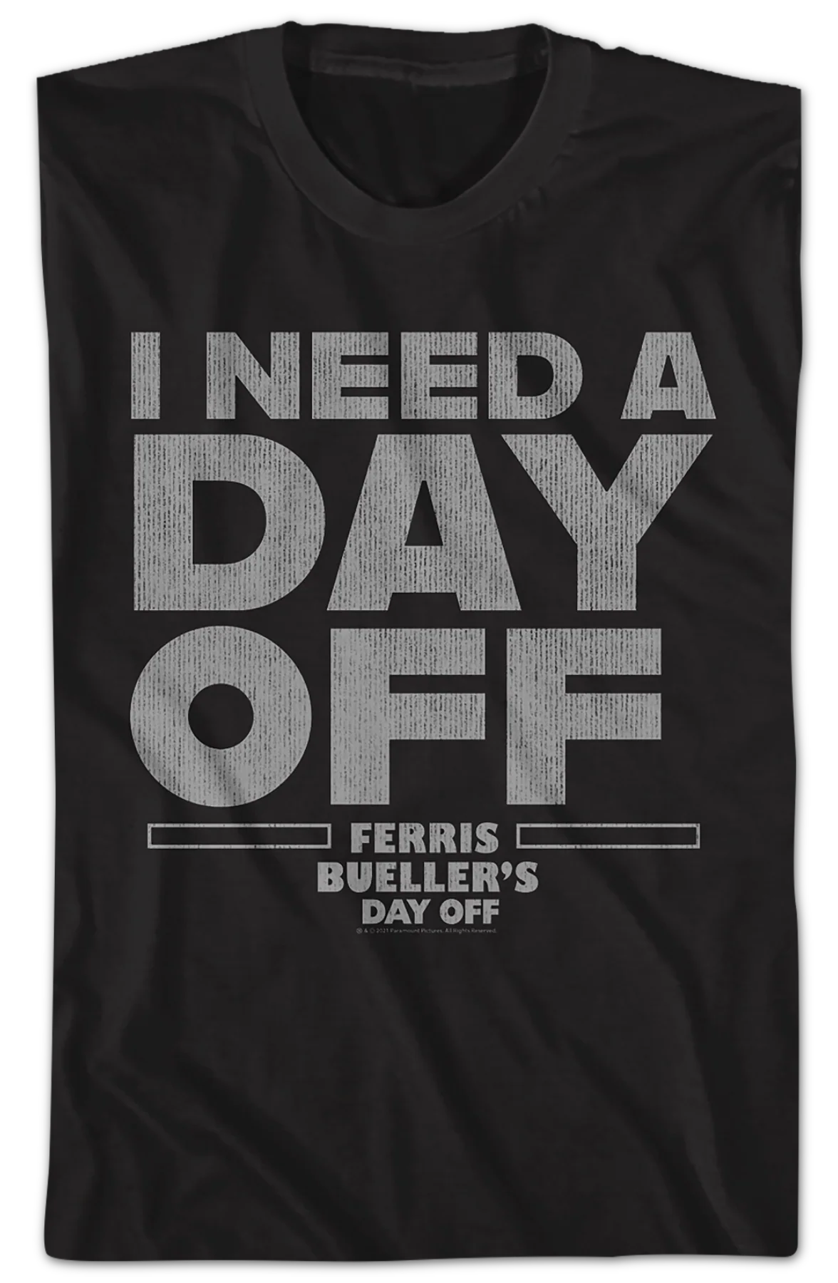 Black I Need A Day Off Ferris Bueller's Day Off Shirt - Image 2