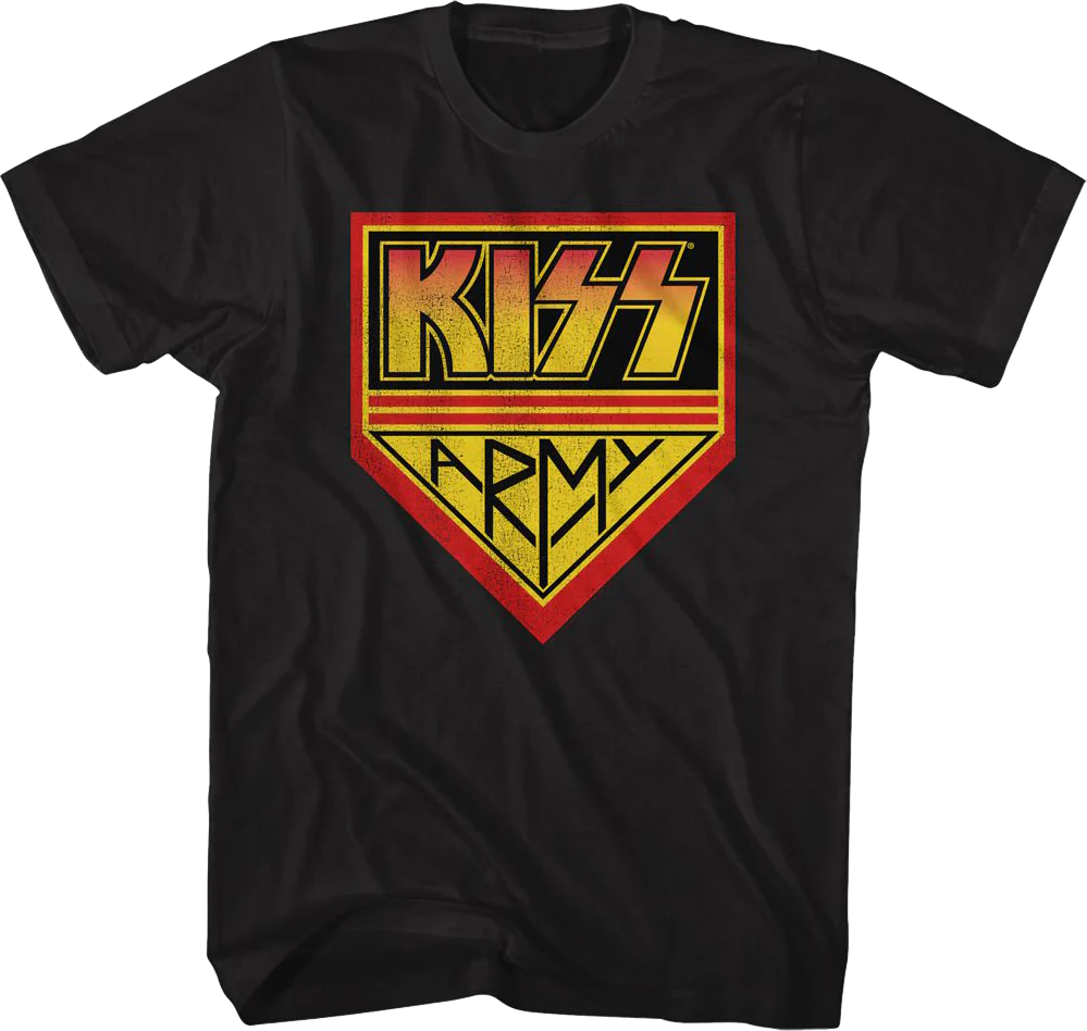 Black KISS Army T-Shirt