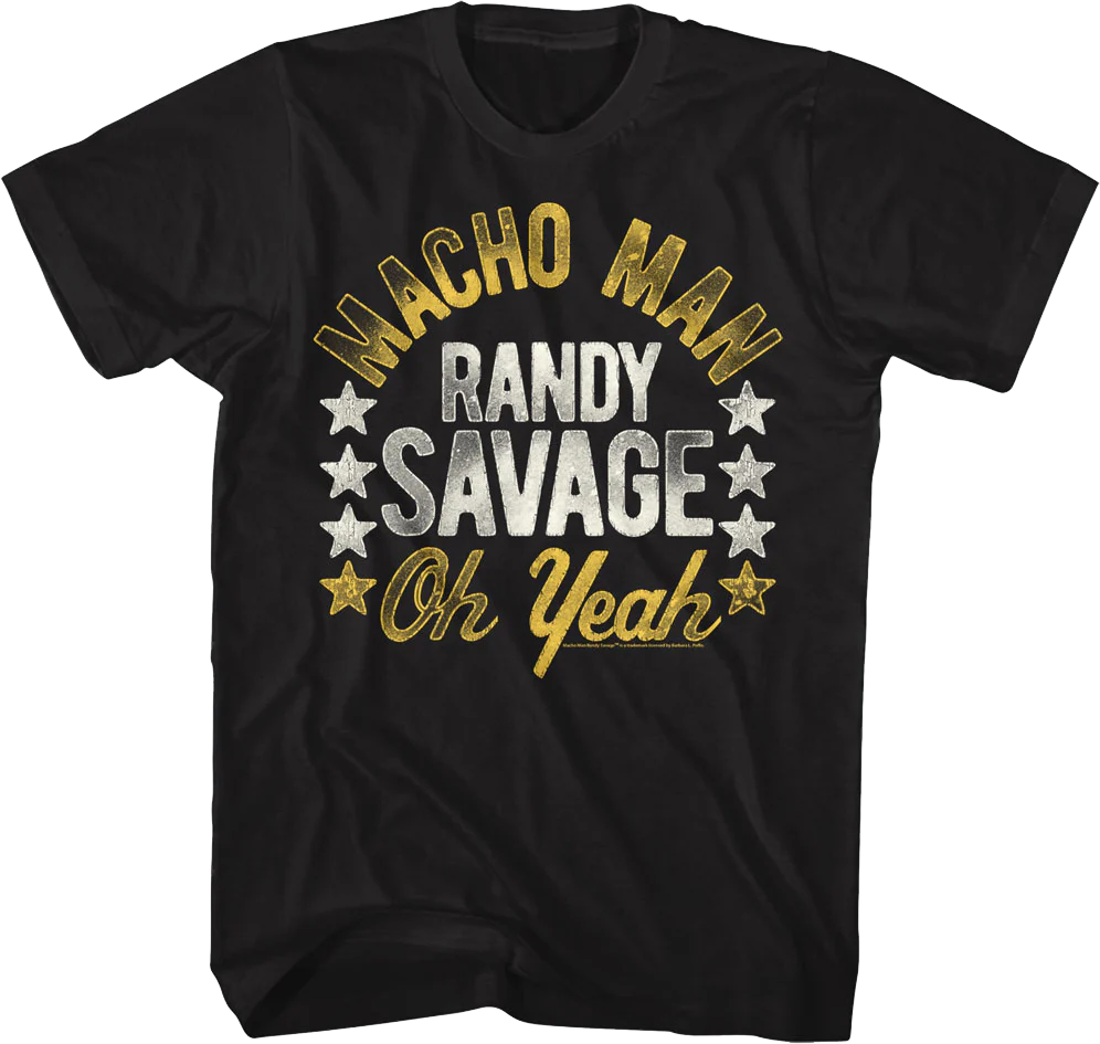 Black Macho Man Randy Savage Oh Yeah Shirt
