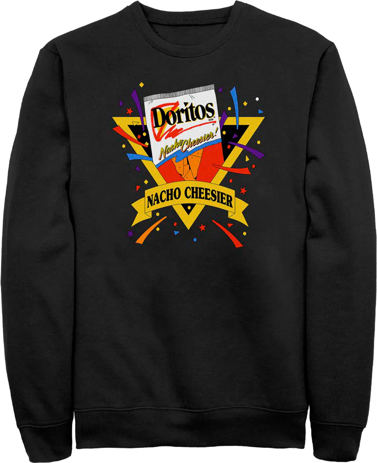 Black Nacho Cheesier Celebration Doritos Sweatshirt