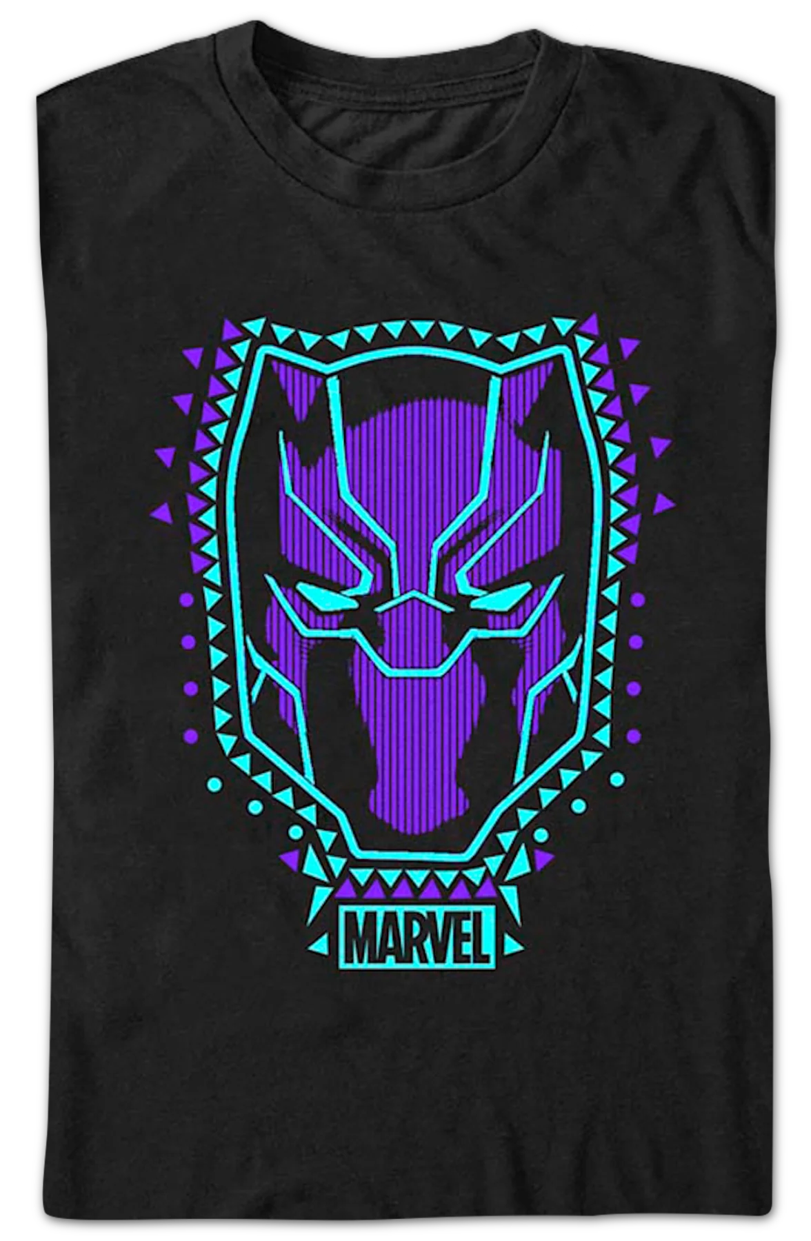 Black Panther Mask Marvel Comics T-Shirt - Image 2