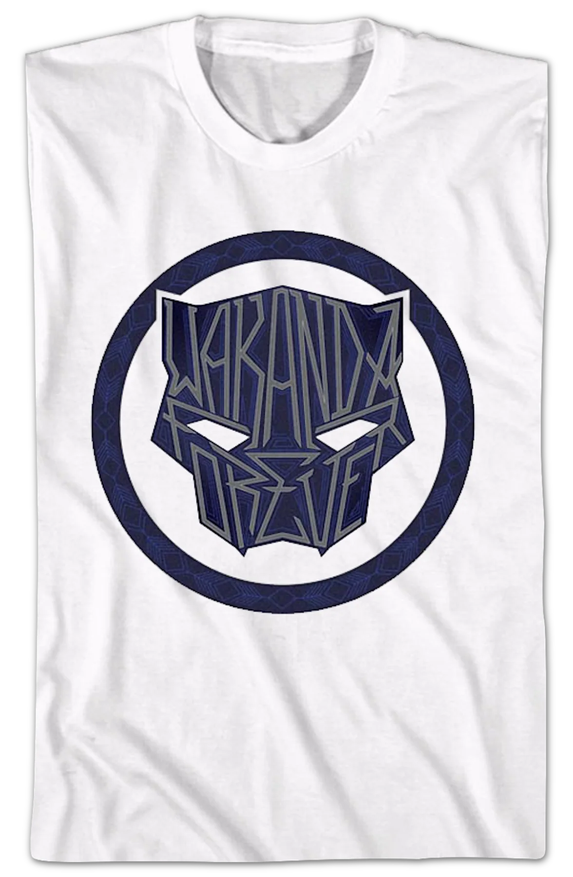 Black Panther Wakanda Forever Text Marvel Comics T-Shirt - Image 2