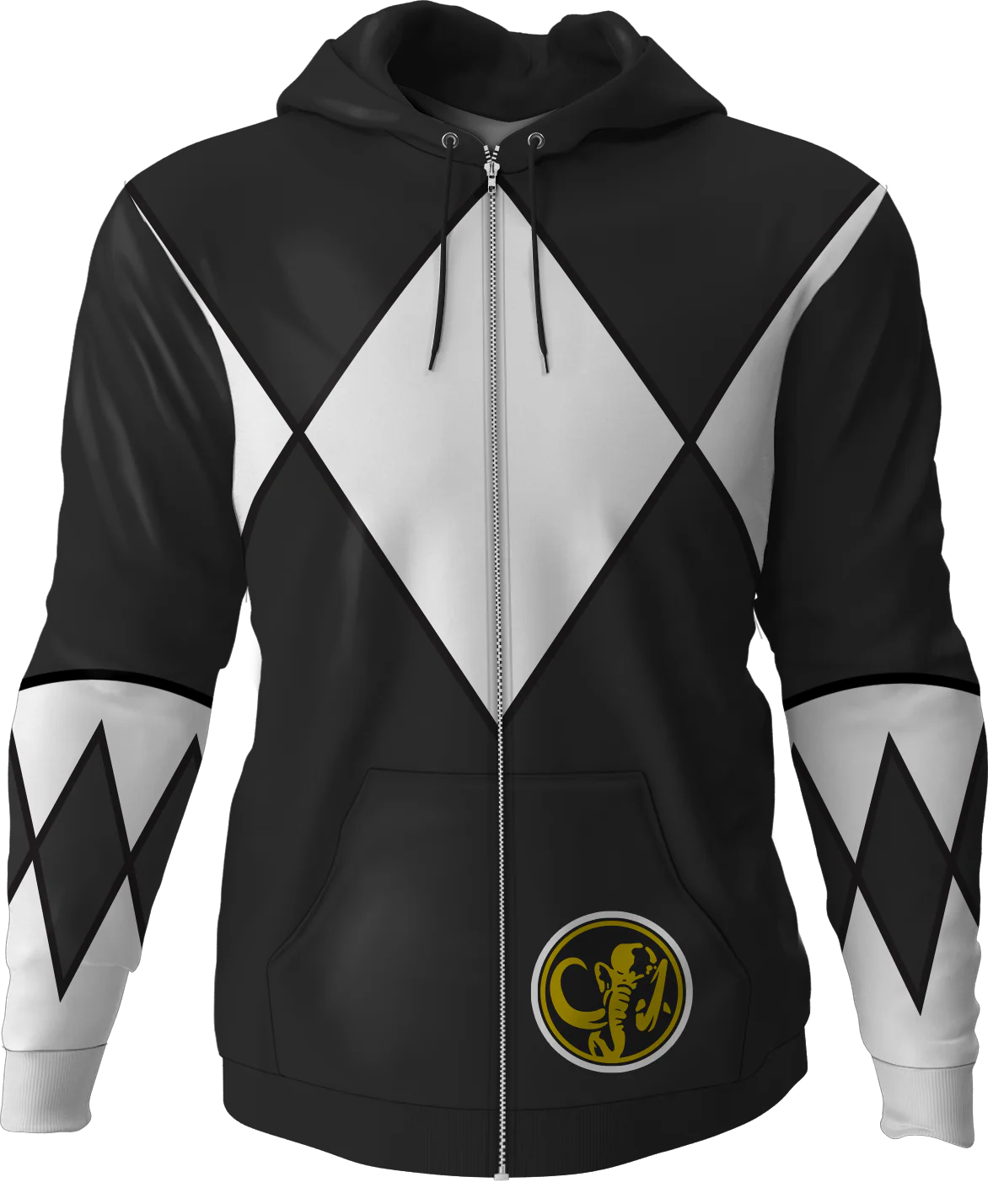 Black Ranger Mighty Morphin Power Rangers Costume Hoodie