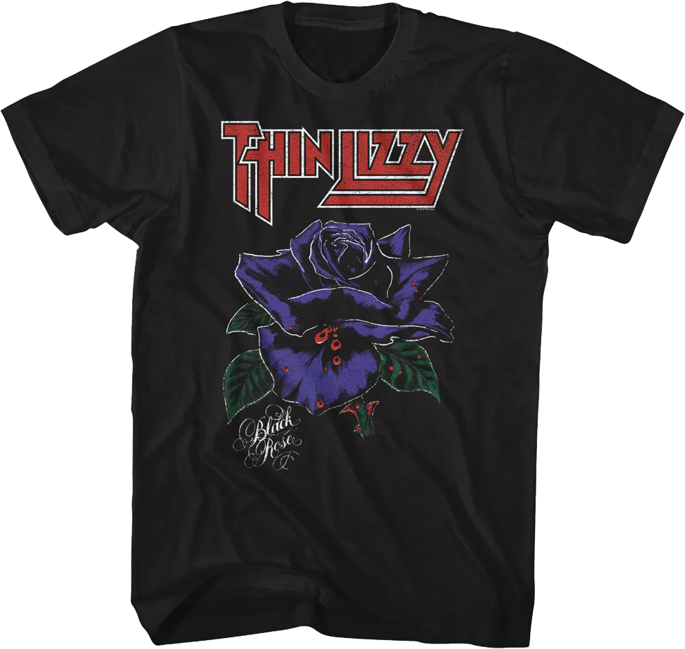 Black Rose Thin Lizzy T-Shirt