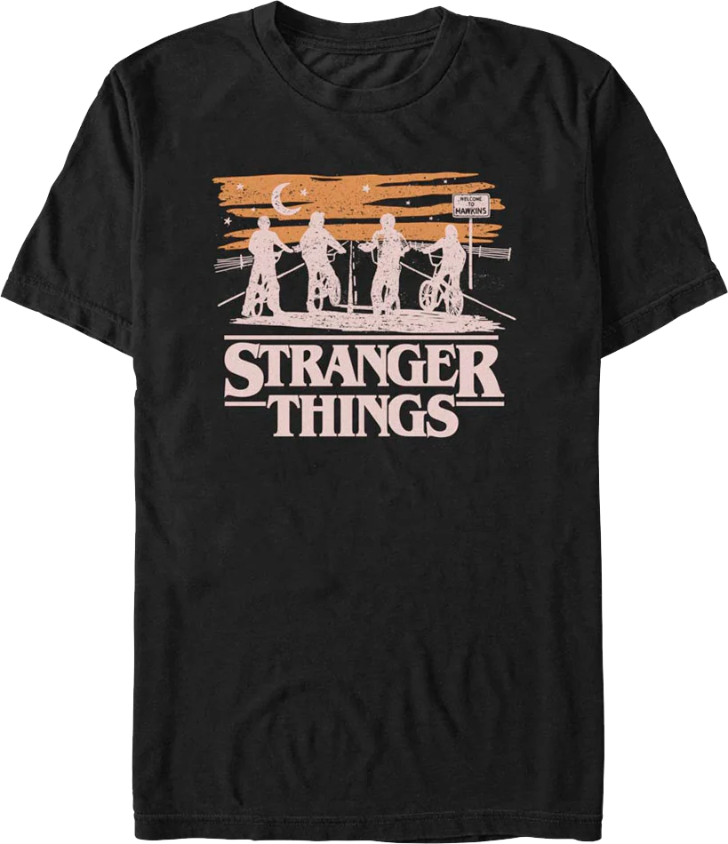 Black Silhouettes Stranger Things T-Shirt