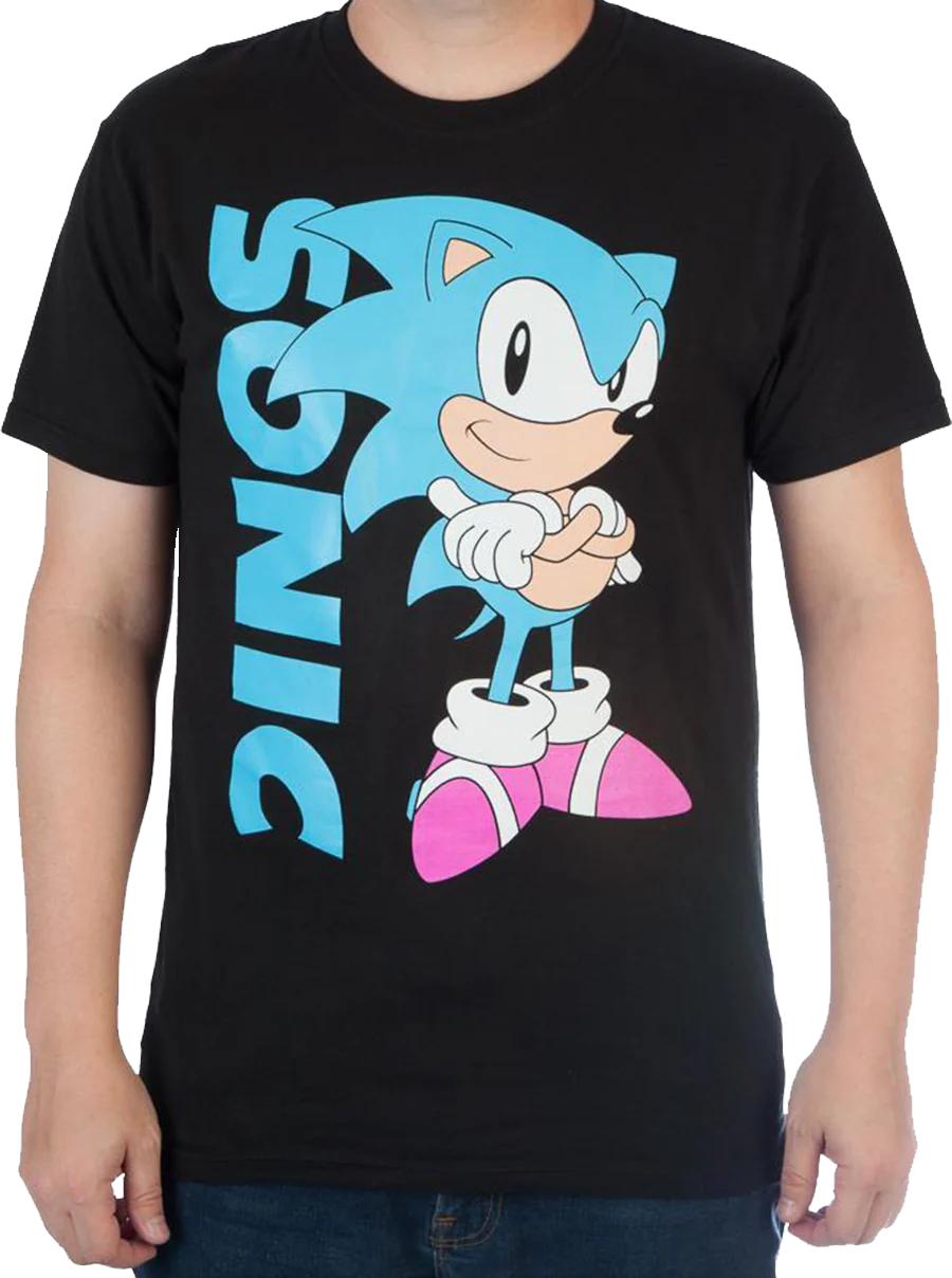 Black Sonic The Hedgehog T-Shirt