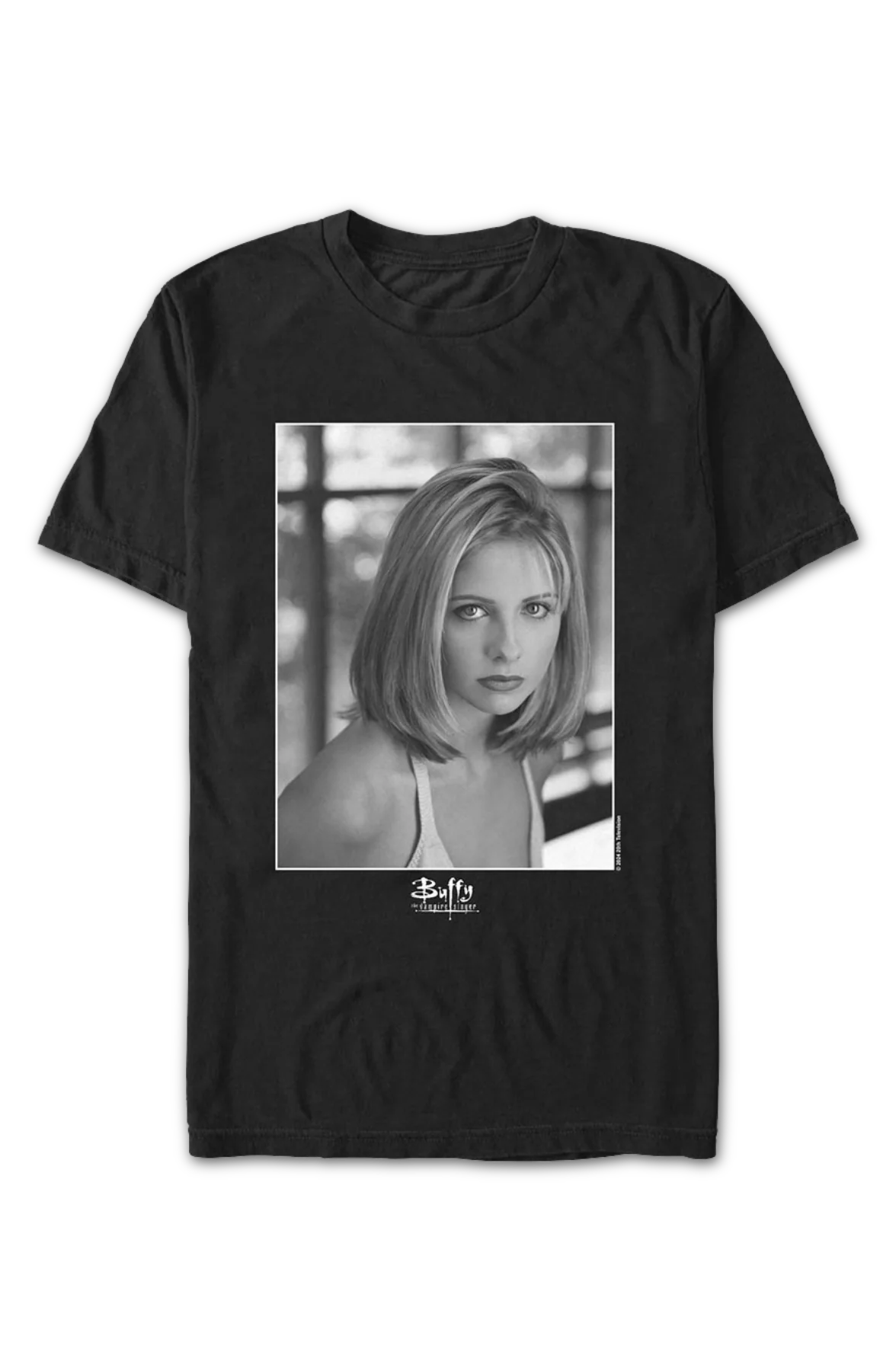 Black & White Photo Buffy The Vampire Slayer T-Shirt - Image 2