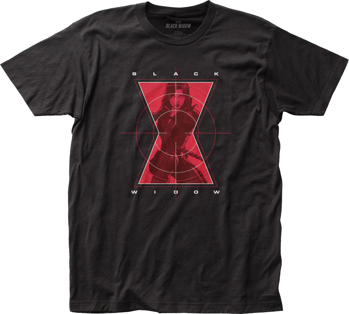 Black Widow Crosshairs Marvel Comics T-Shirt