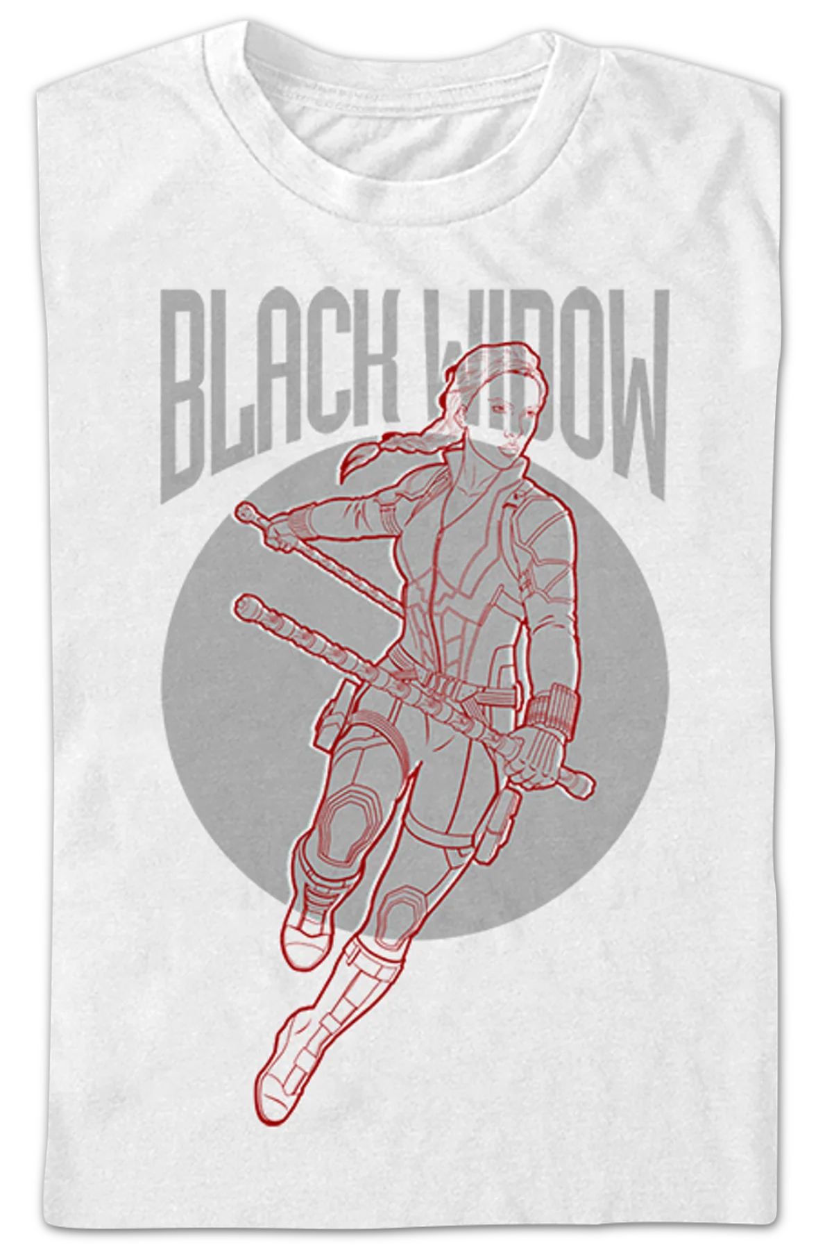 Black Widow Sketch Avengers Endgame T-Shirt - Image 2
