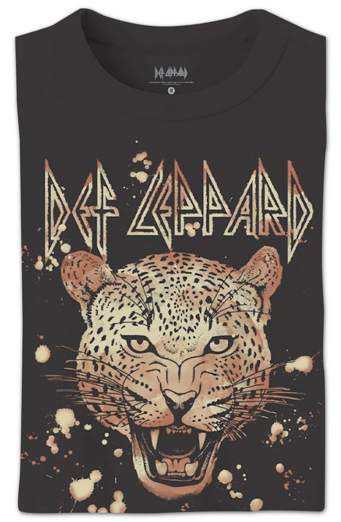 Bleached Leopard Def Leppard Crop Top - Image 2