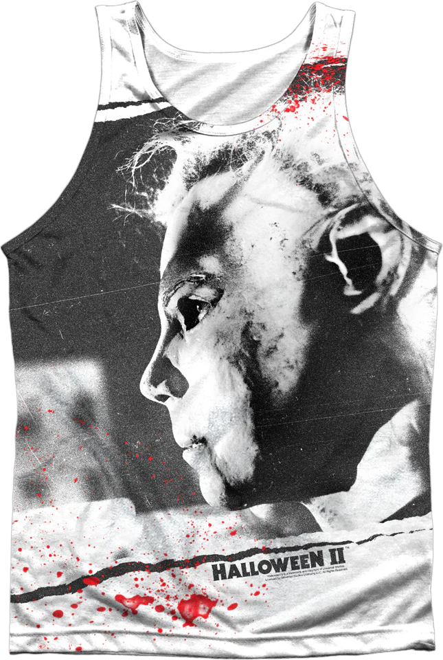 Blood-Splattered Michael Myers Halloween II Tank Top