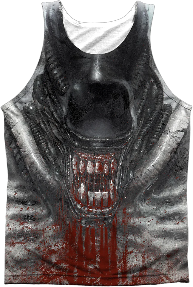 Bloody Jaw Alien Sublimation Tank Top