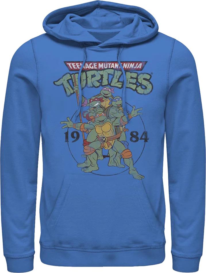 Blue 1984 Teenage Mutant Ninja Turtles Hoodie