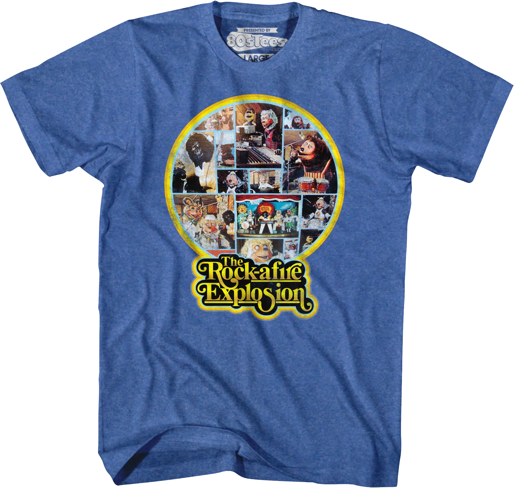 Blue 1st Album Back Cover Rock-afire Explosion T-Shirt