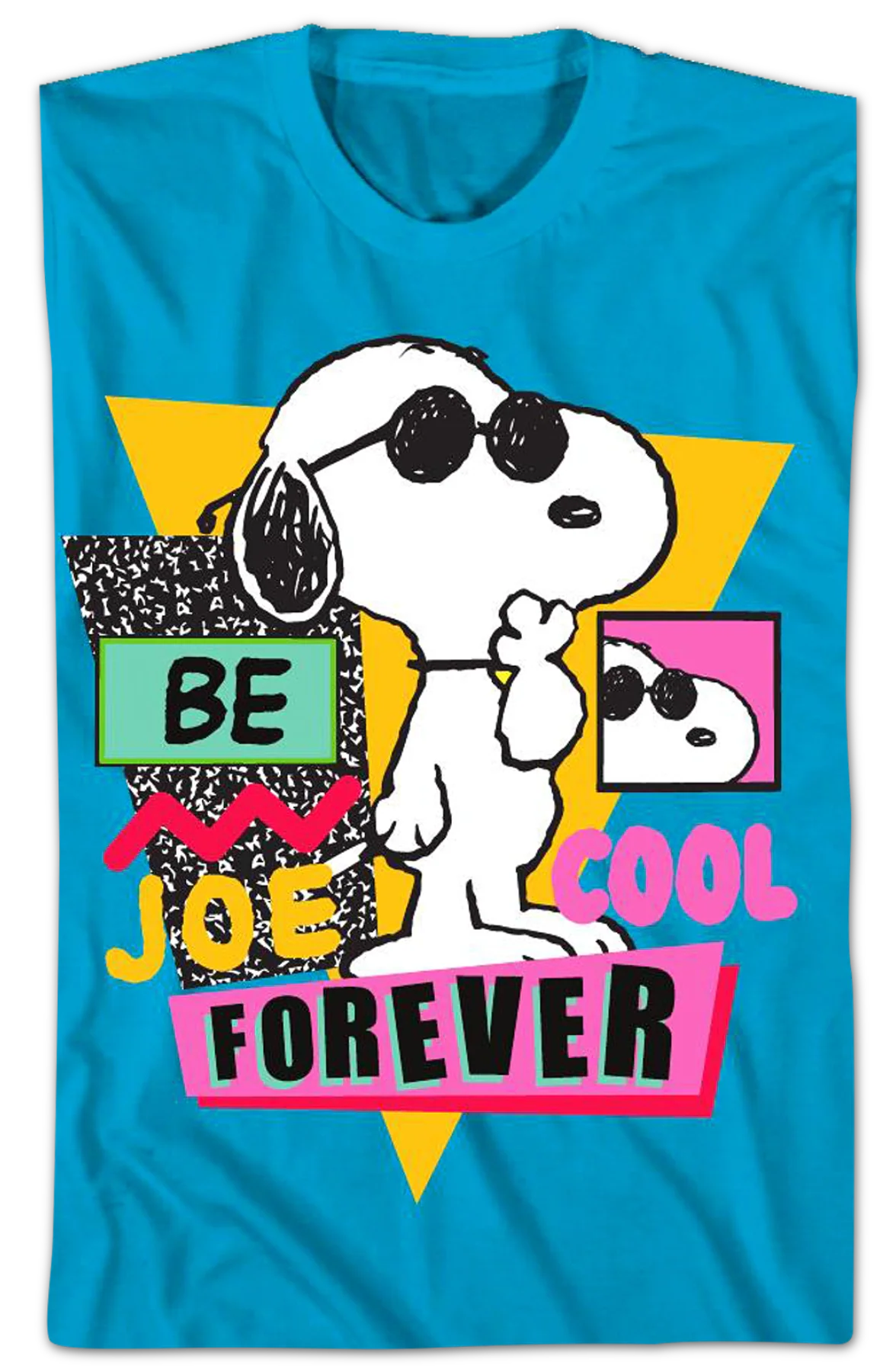 Blue Be Joe Cool Forever Peanuts T-Shirt - Image 2