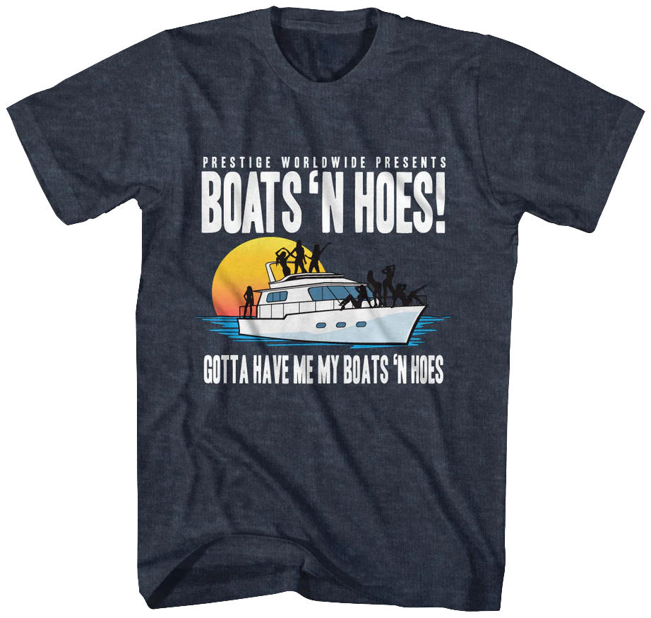 Blue Boats 'N Hoes Step Brothers T-Shirt
