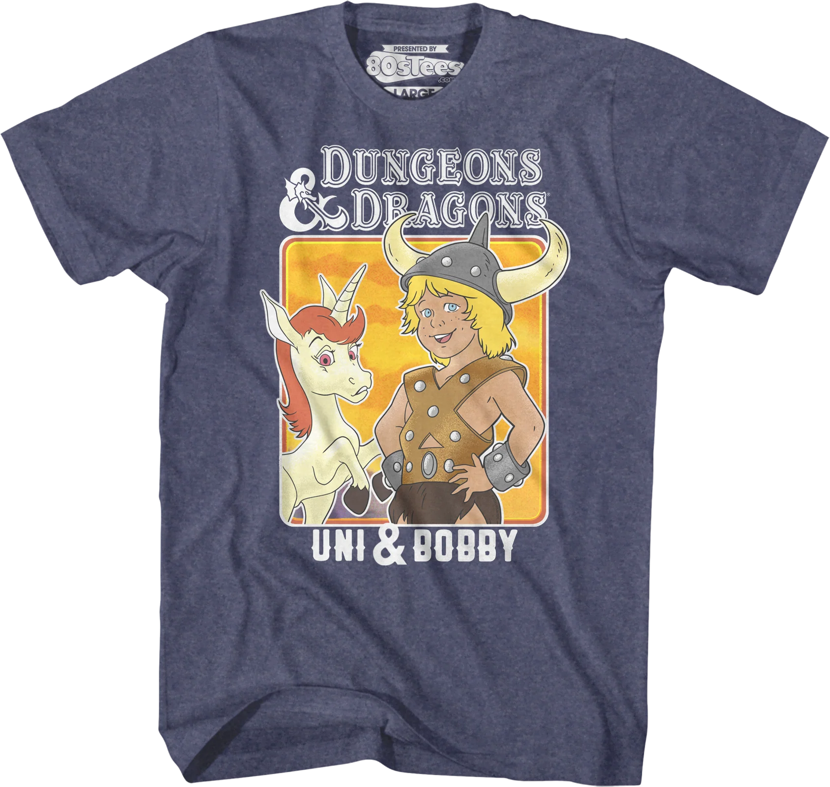 Blue Heather Uni & Bobby Dungeons & Dragons T-Shirt